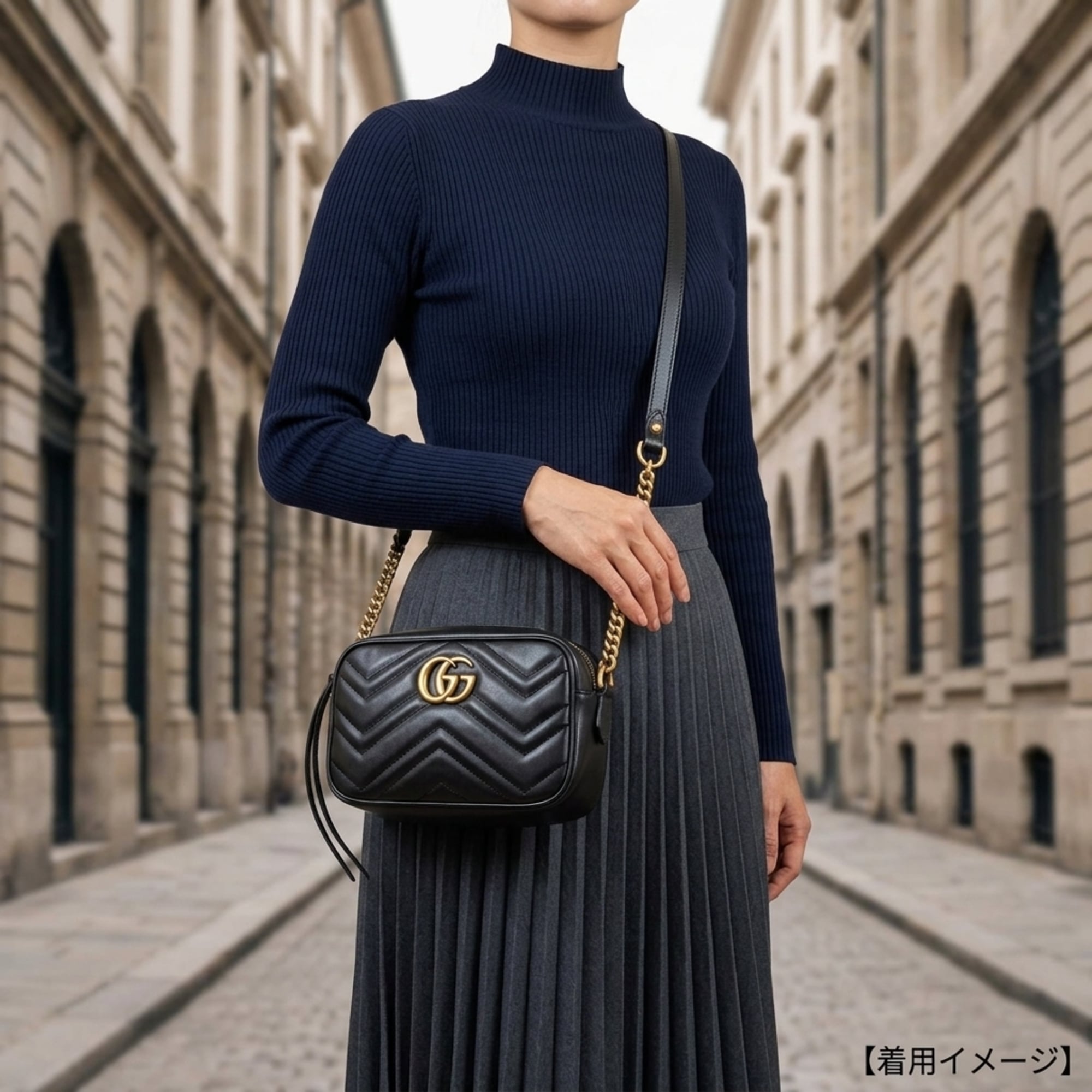 Gucci Black Leather Shoulder Bag (Pre-Owned)
