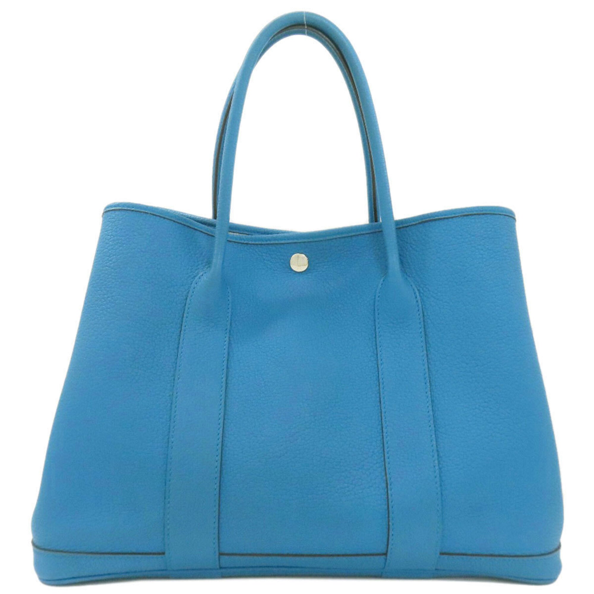 Hermes Blue Negonda Leather Handbag (Pre-Owned)