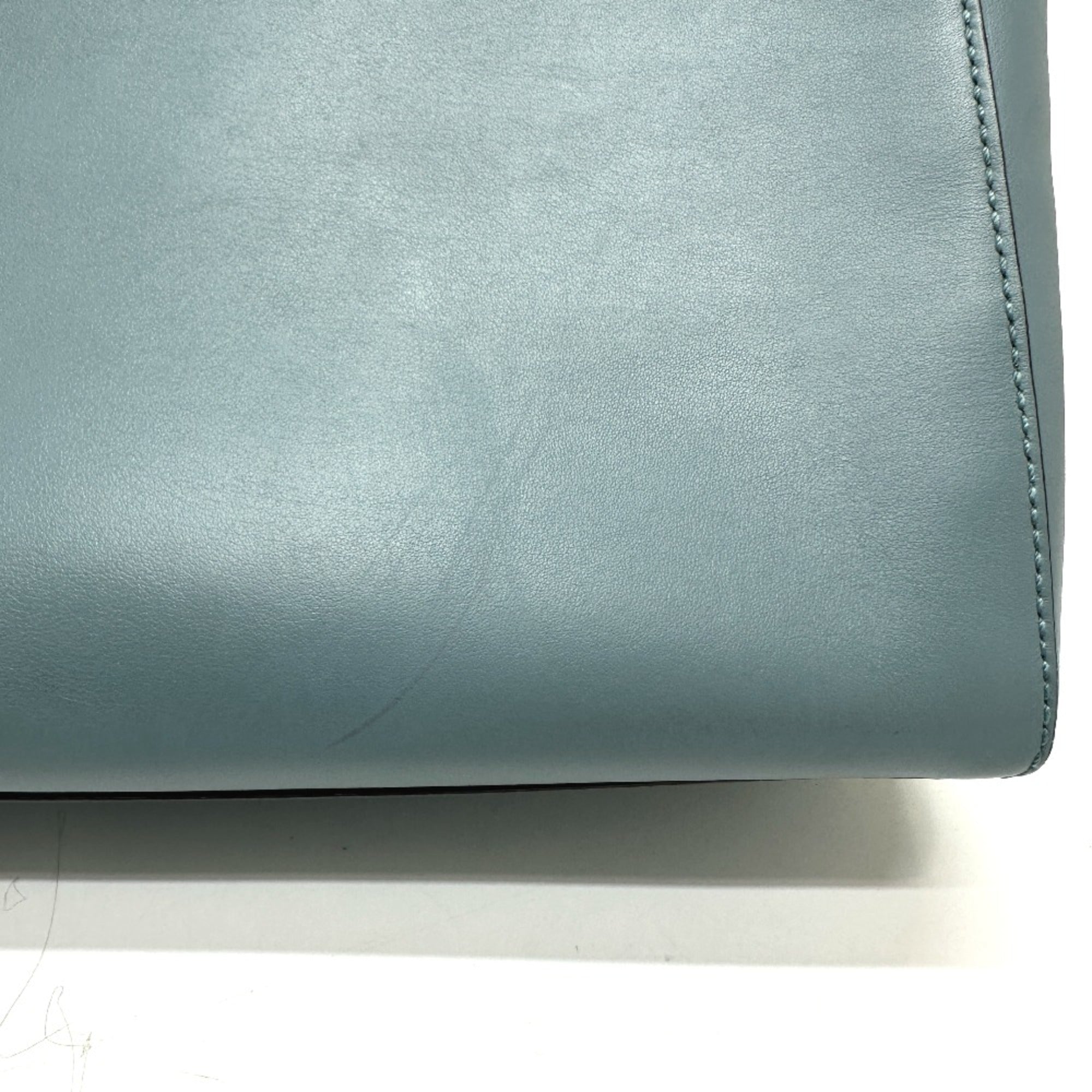 Fendi Blue Leather Handbag (Pre-Owned)