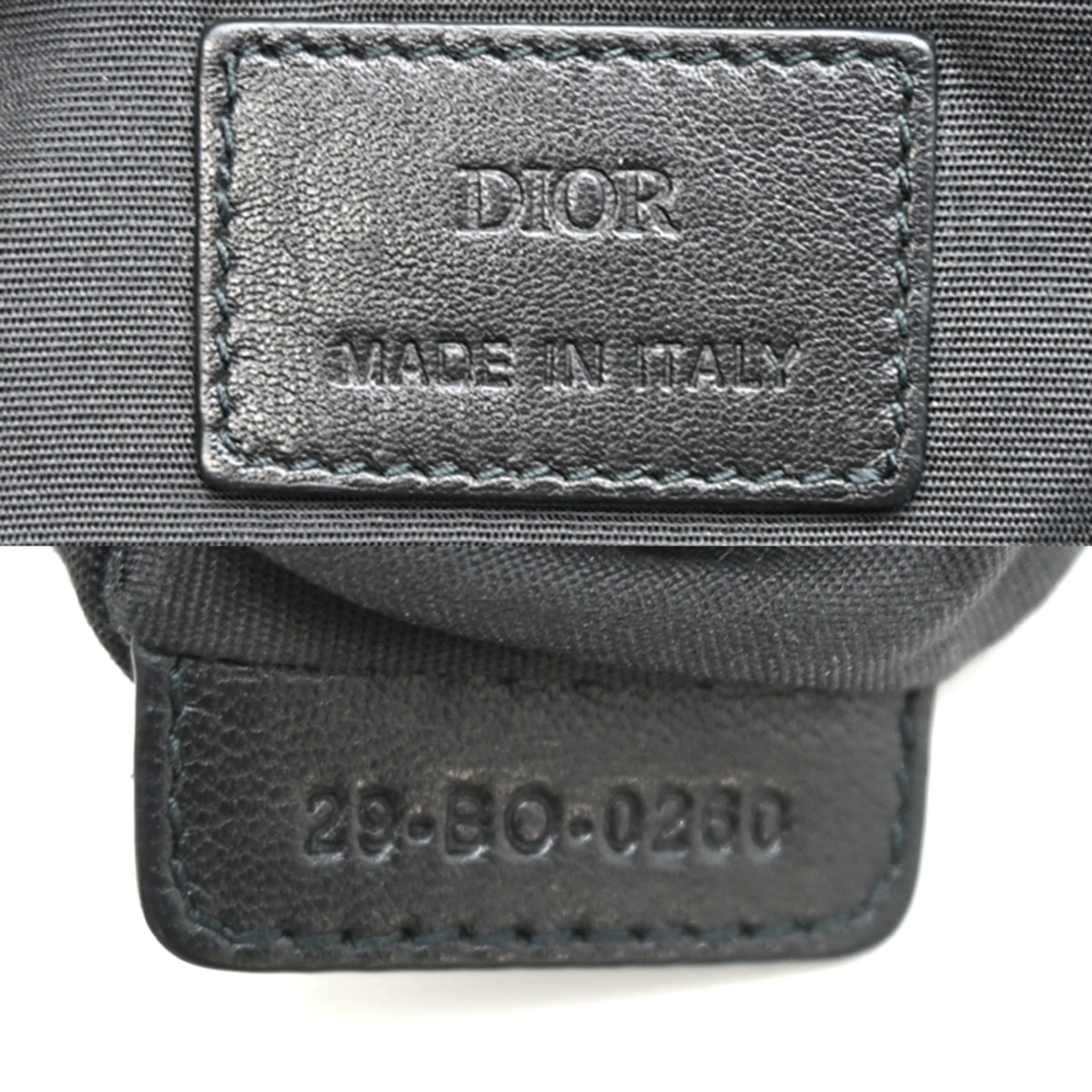 Christian Dior Black Blue Nylon Clutch Bag (Pre-Owned)