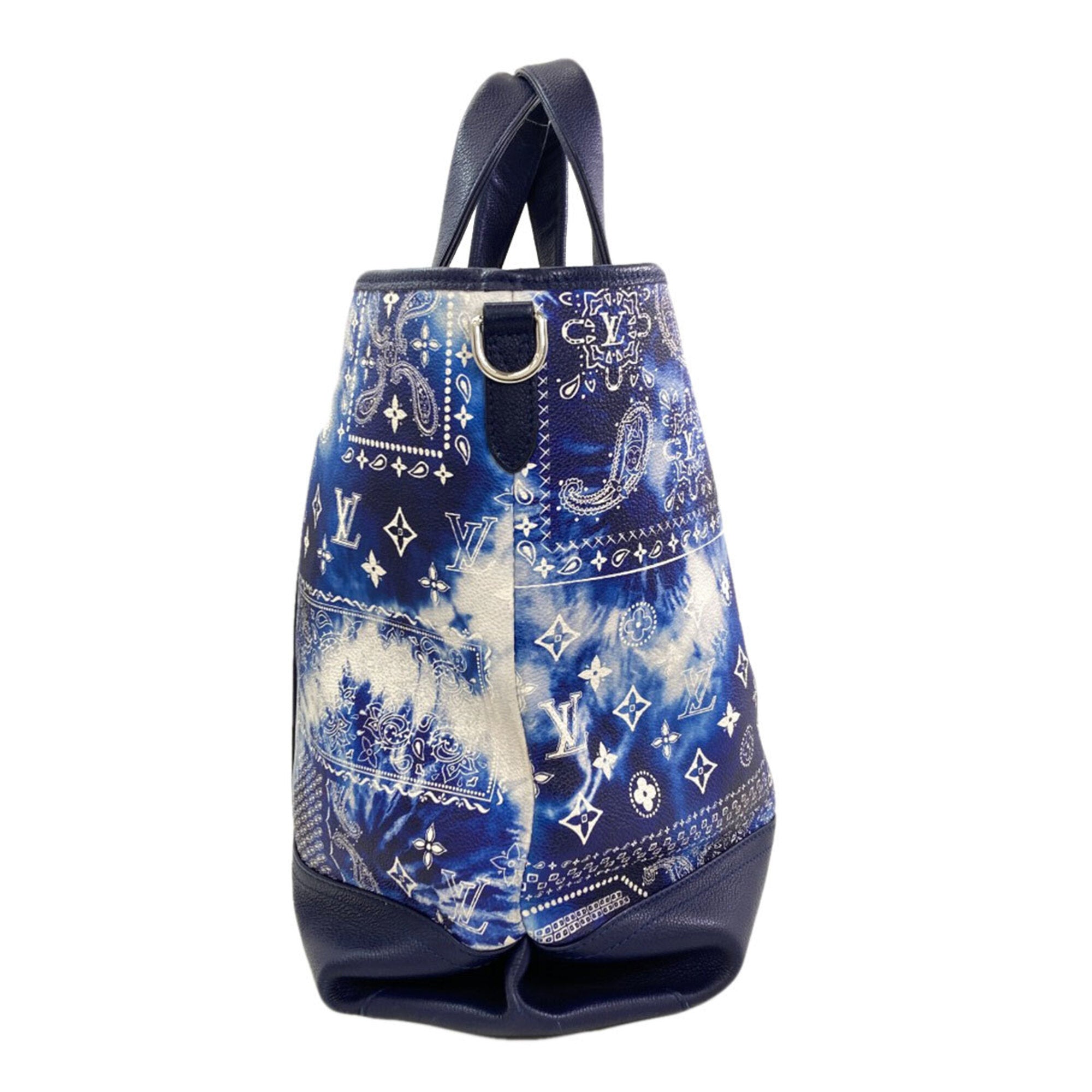Louis Vuitton Blue Monogram Tote Bag (Pre-Owned)