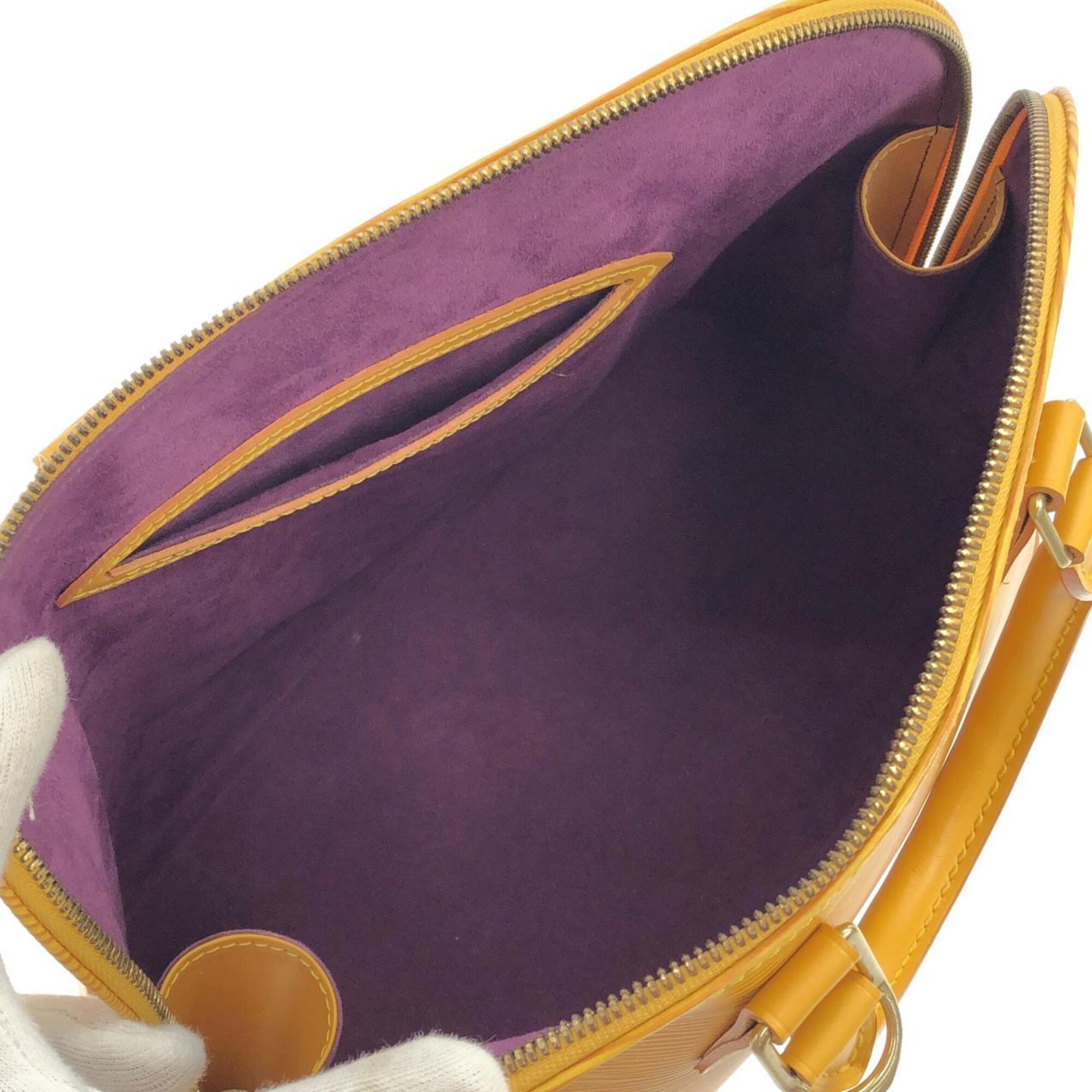 Louis Vuitton Yellow Leather Handbag (Pre-Owned)