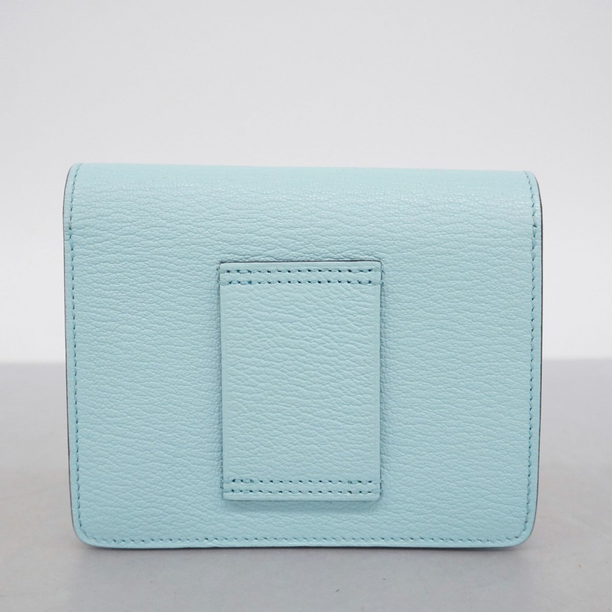 Hermes Blue Zephyr Chevre Myzore Leather Wallet (Bi-Fold) (Pre-Owned)