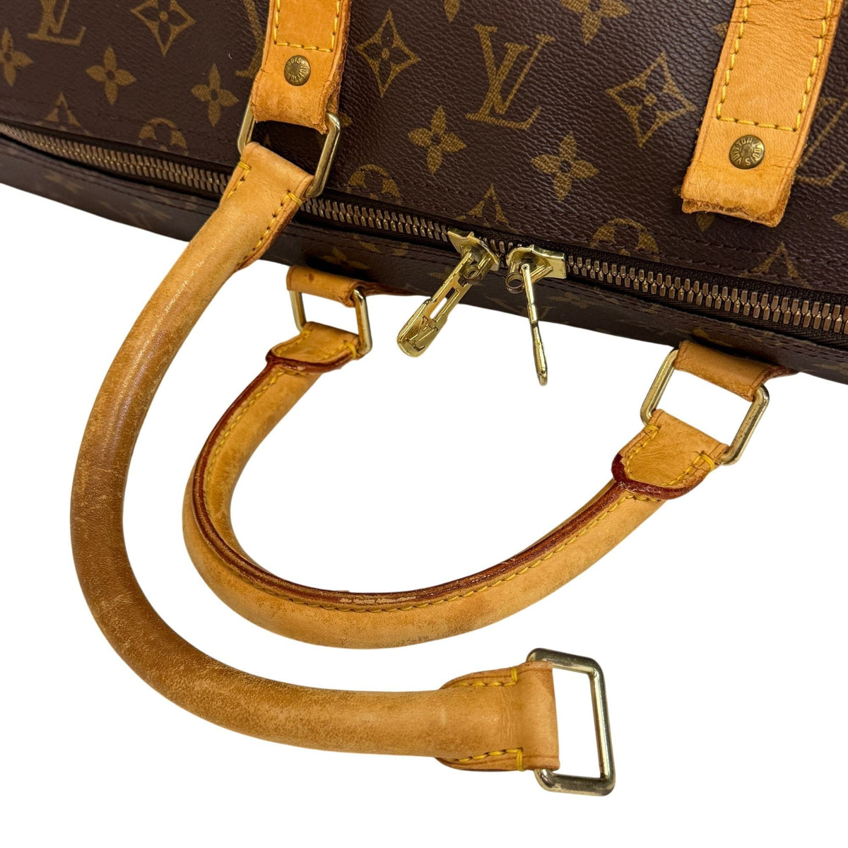 Louis Vuitton Brown Monogram Canvas Boston Bag Shoulder Bag (Pre-Owned)