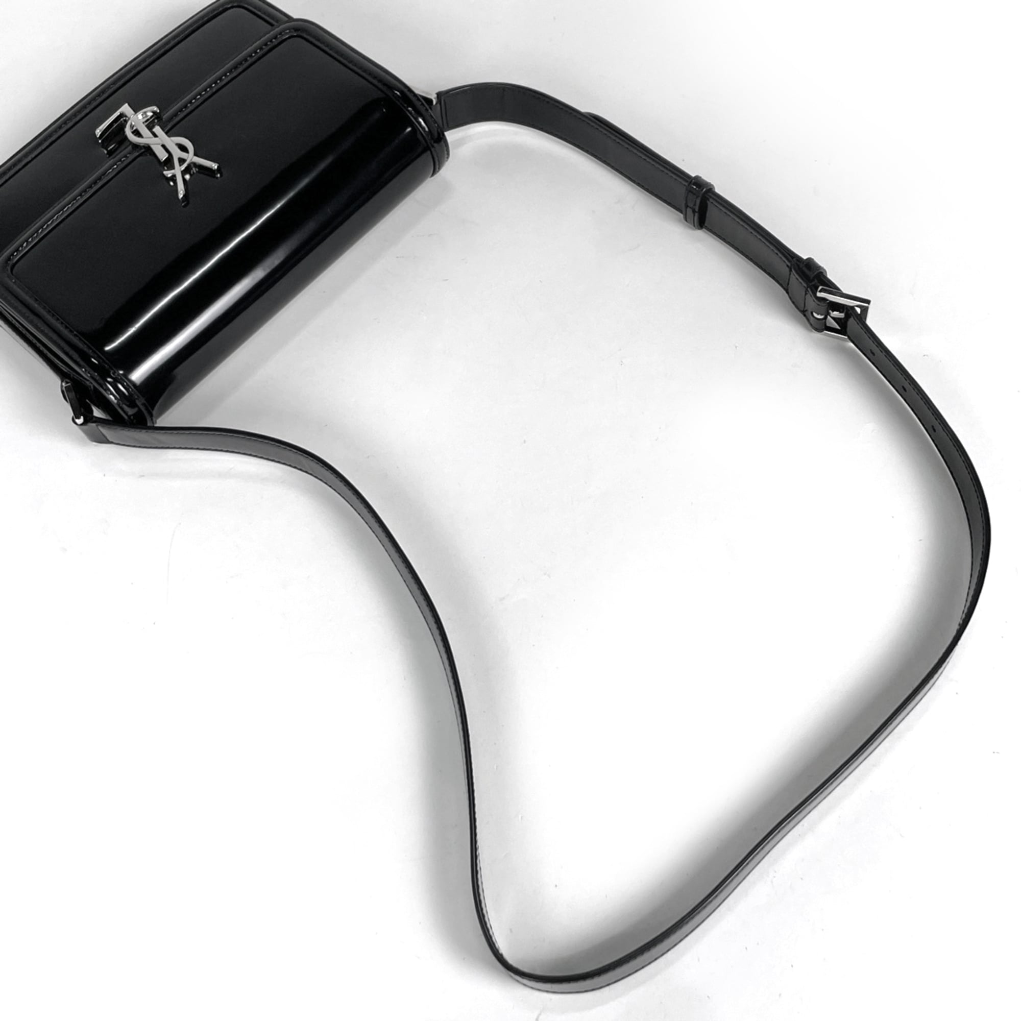 Saint Laurent Black Patent Leather Shoulder Bag (Pre-Owned)