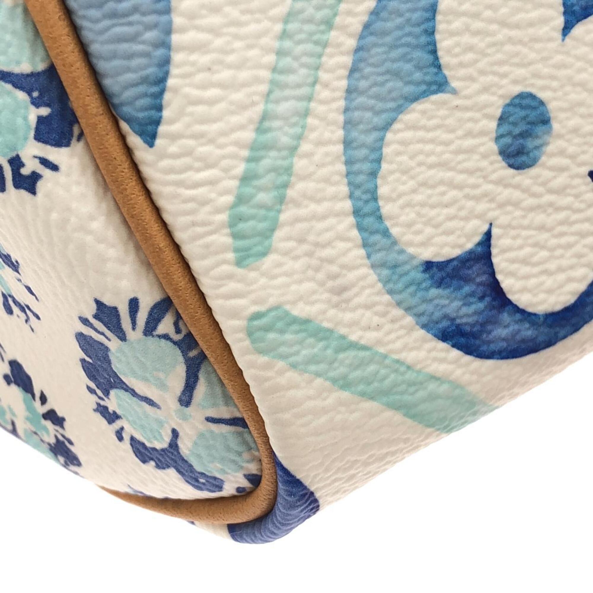 Louis Vuitton Blue Lagon Coated Canvas Boston Bag (Pre-Owned)