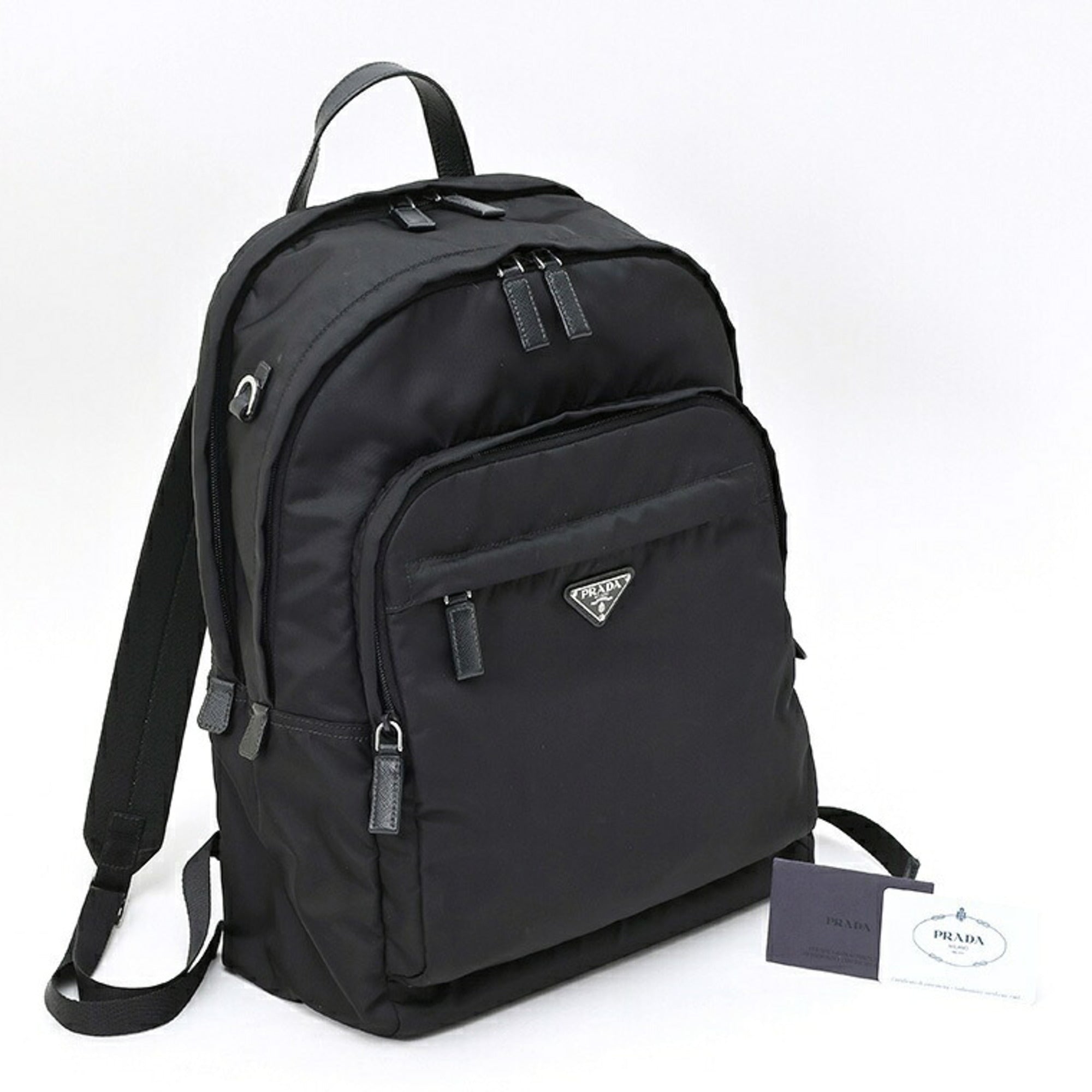 Prada Black Nylon Backpack (Pre-Owned)