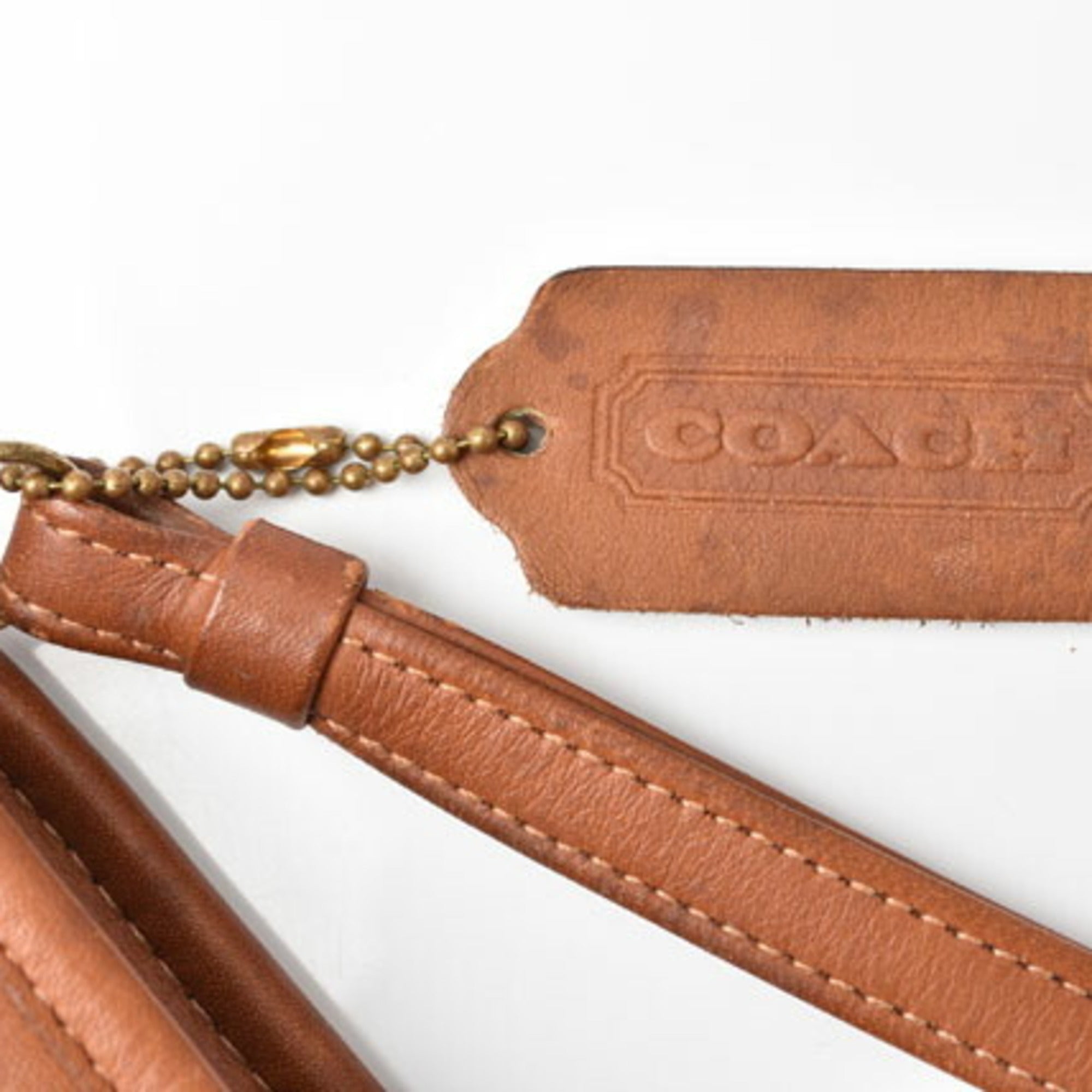 Coach Brown Leather Clutch Bag Pouch (Pre-Owned)