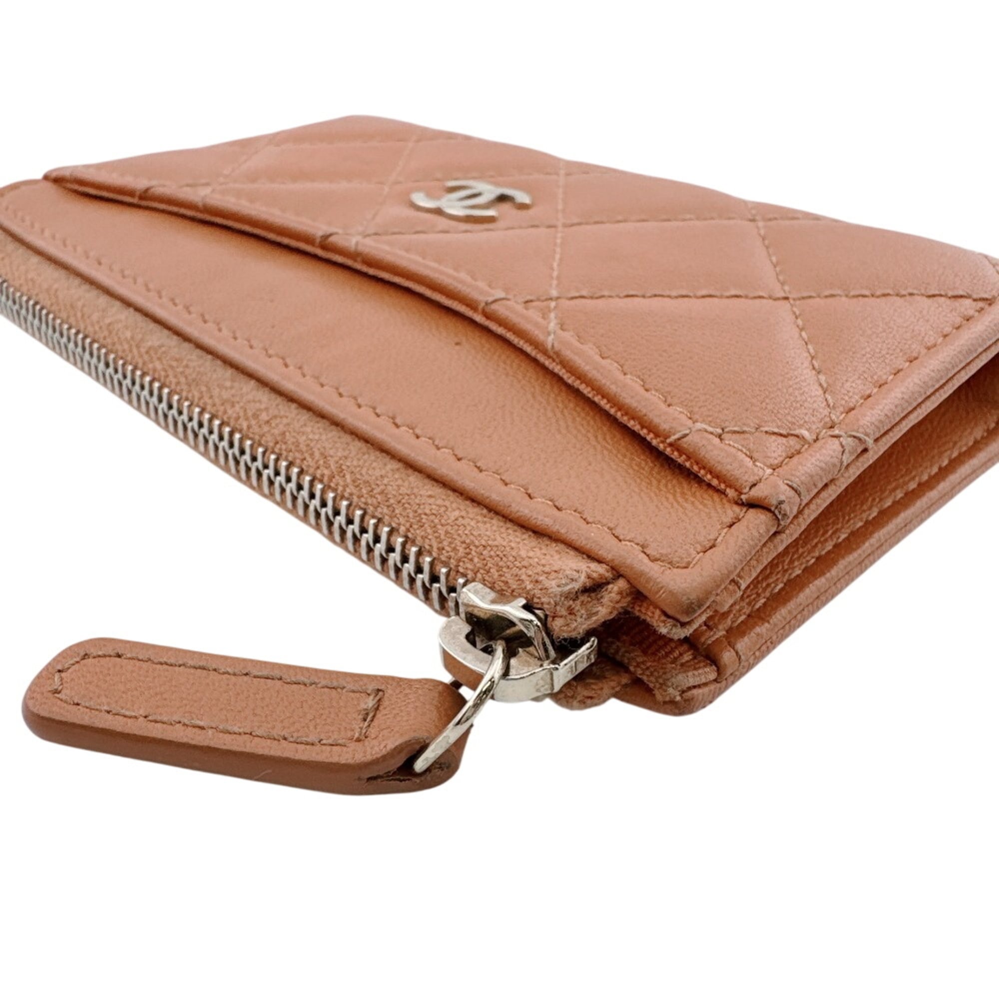 Chanel Orange Coin Purse/Coin Case (Pre-Owned)