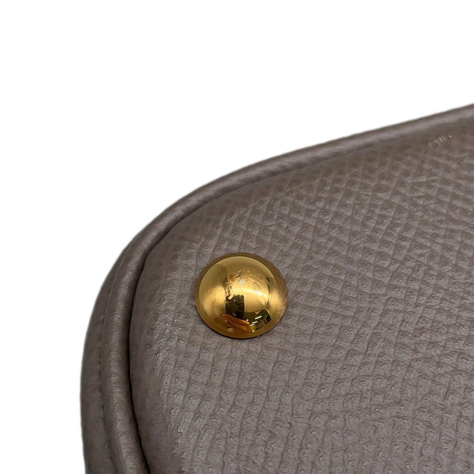 Hermes Etain Epsom Leather Handbag Shoulder Bag (Pre-Owned)