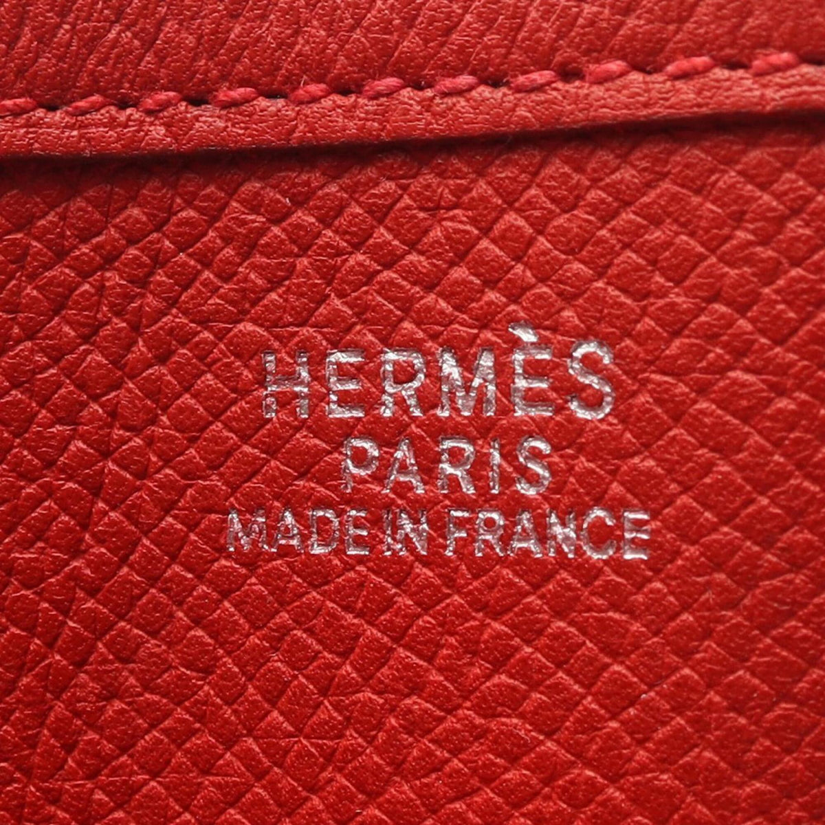 Hermes Red Color Rouge Casaque Epsom Leather Shoulder Bag (Pre-Owned)