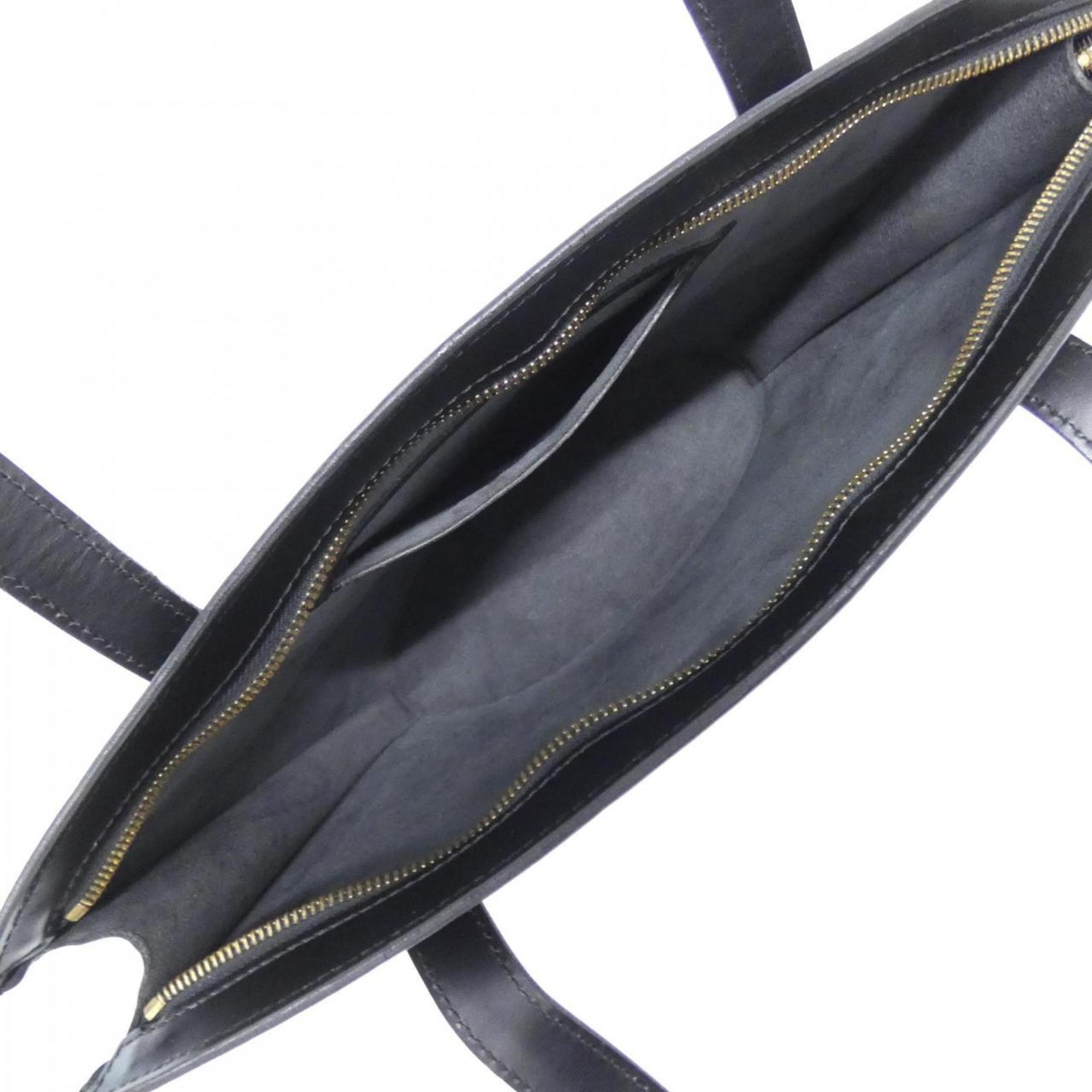 Louis Vuitton Black Leather Shoulder Bag (Pre-Owned)