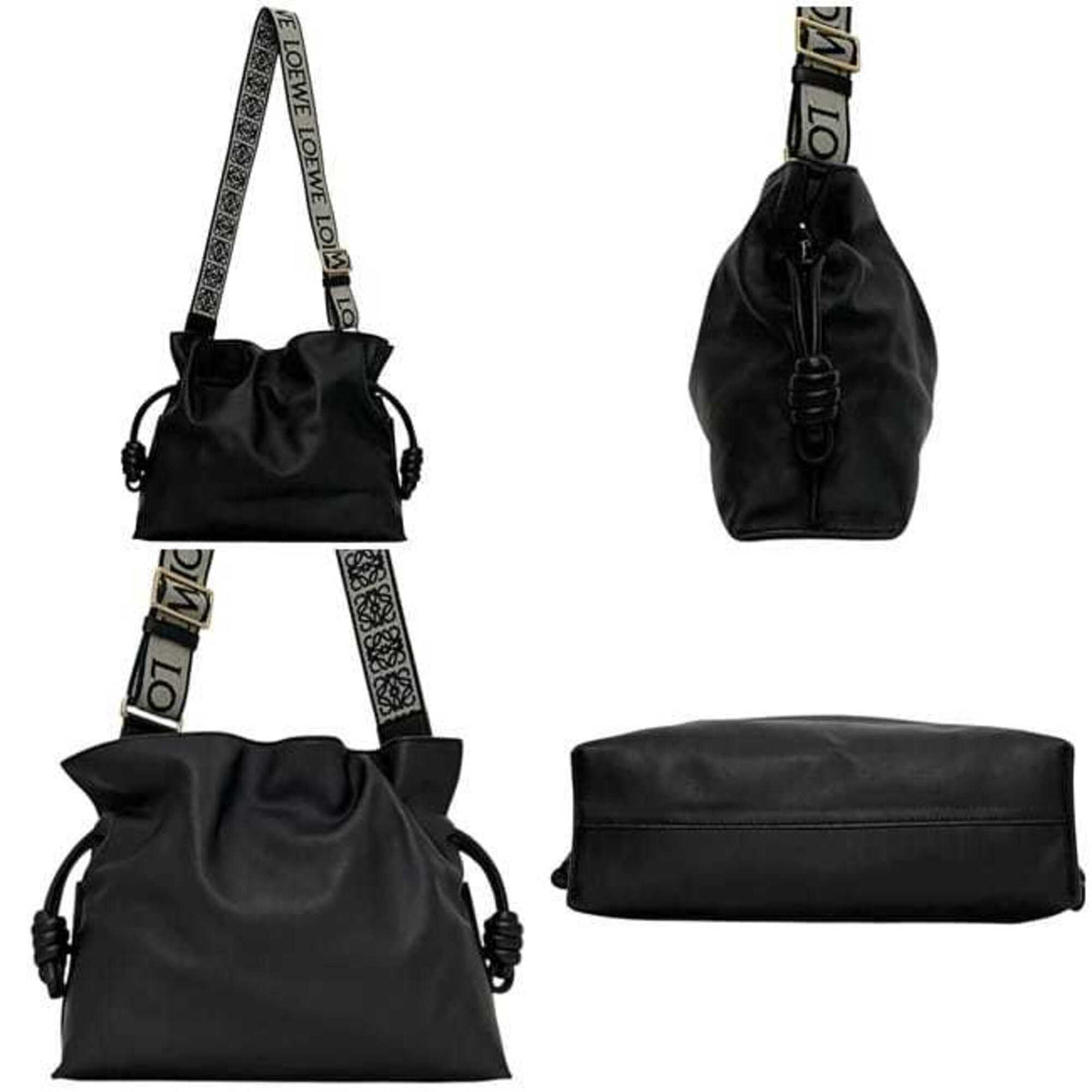 Loewe Black Leather Shoulder Bag (Pre-Owned)