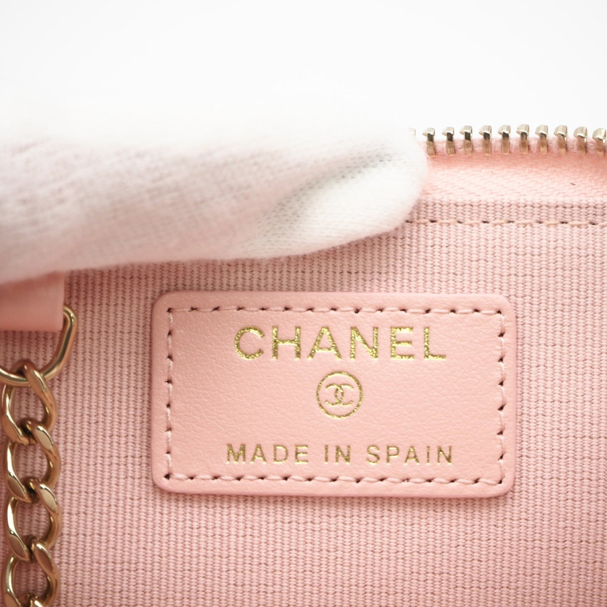 Chanel Matelasse Pink Grained Calfskin Coin Purse/Coin Case (Pre-Owned)