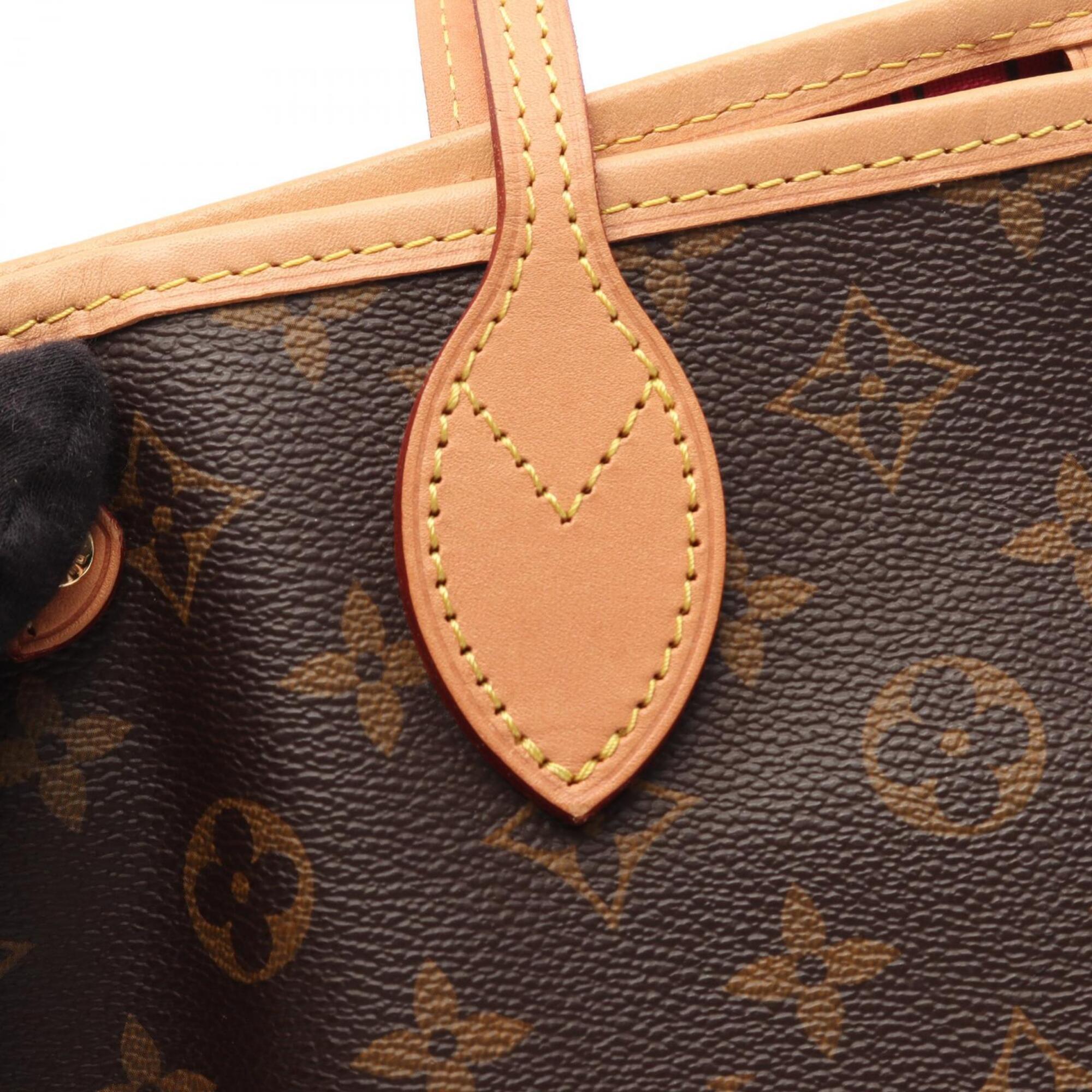 Louis Vuitton Brown Coated Canvas Pvc Monogram Leather Handbag Tote Bag (Pre-Owned)