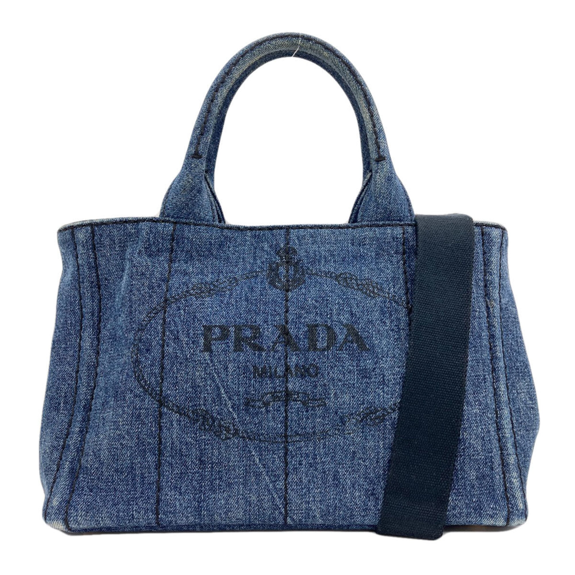 Prada Blue Denim Handbag (Pre-Owned)
