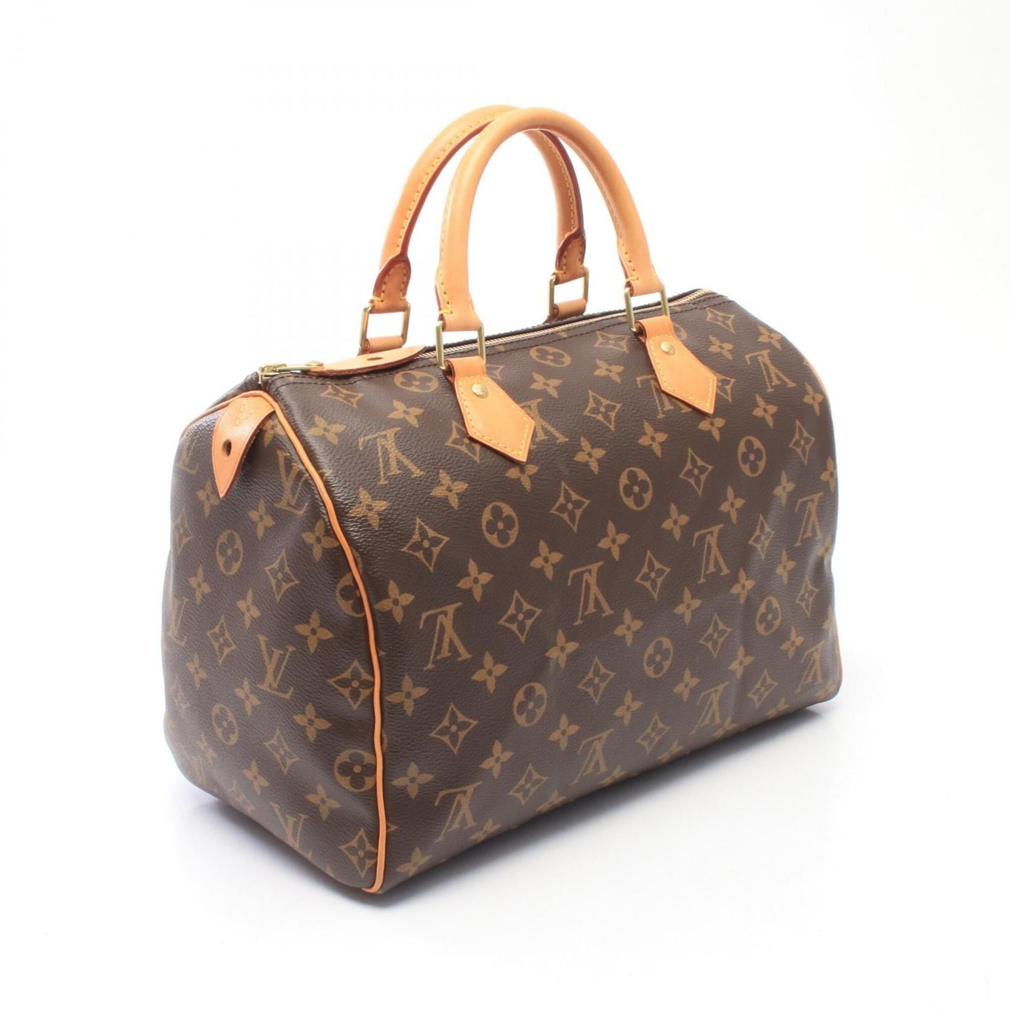 Louis Vuitton Brown Coated Canvas Leather Handbag (Pre-Owned)