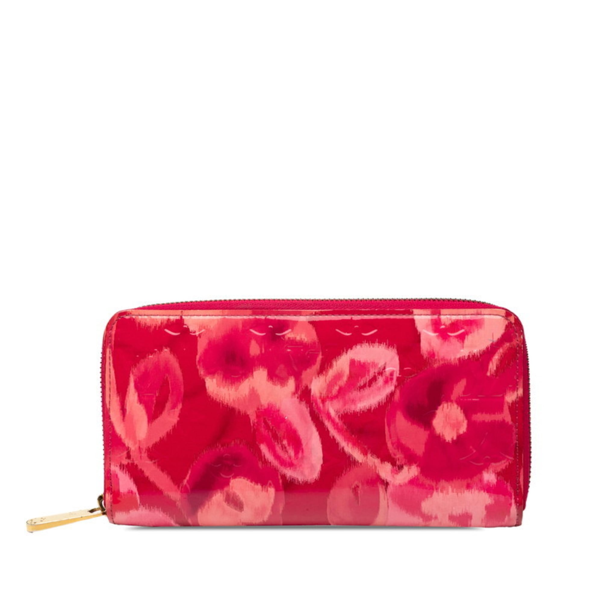 Louis Vuitton Indian Rose Patent Leather Long Wallet (Bi-Fold) (Pre-Owned)