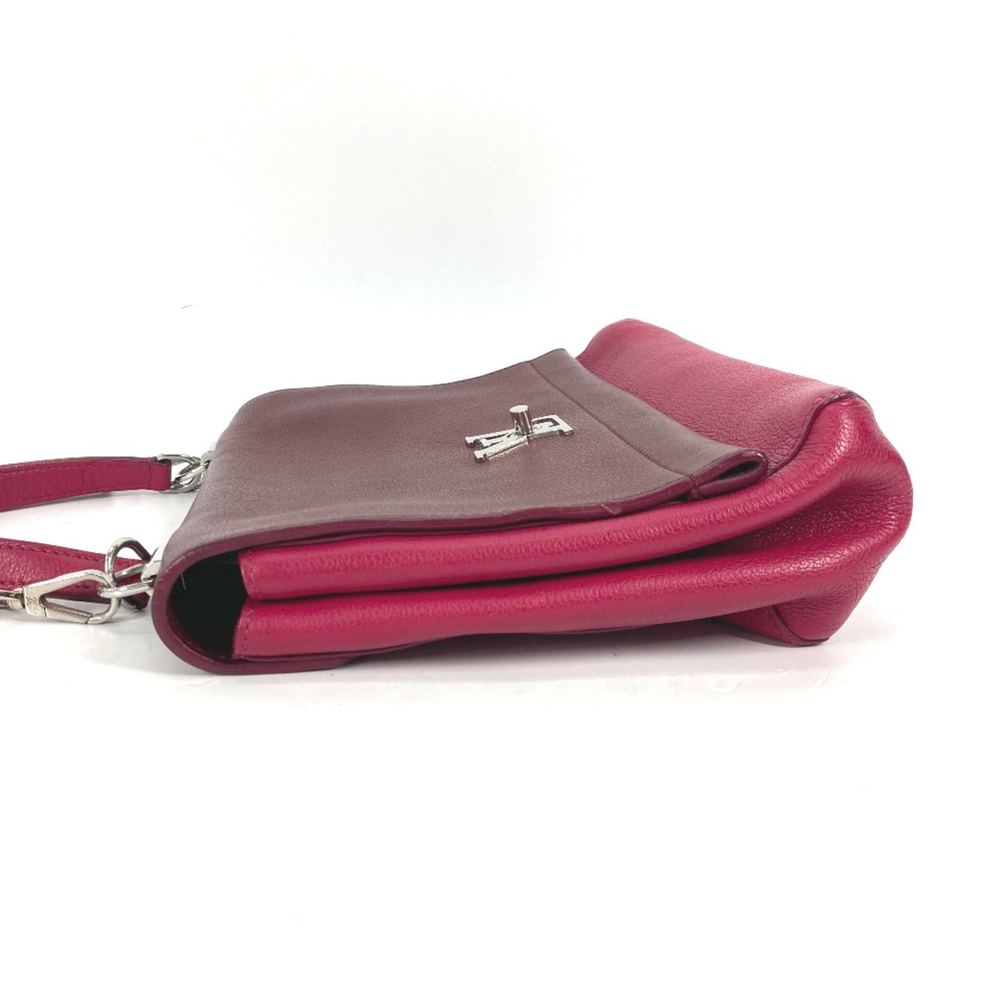 Louis Vuitton Purple Leather Handbag (Pre-Owned)