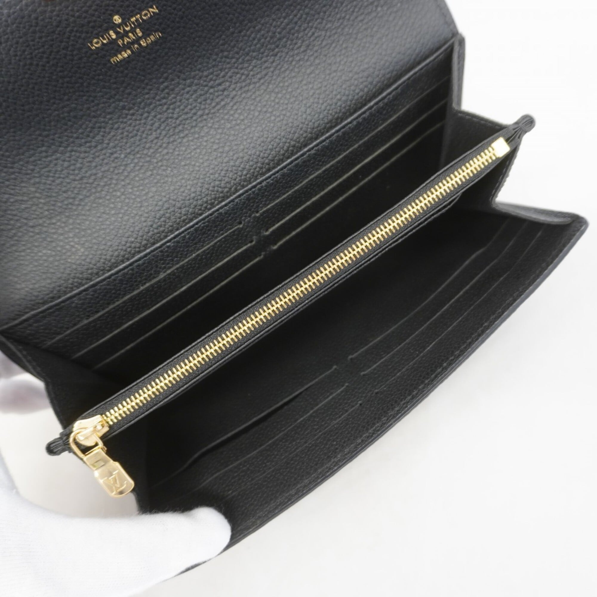 Louis Vuitton Noir Long Wallet (Bi-Fold) (Pre-Owned)