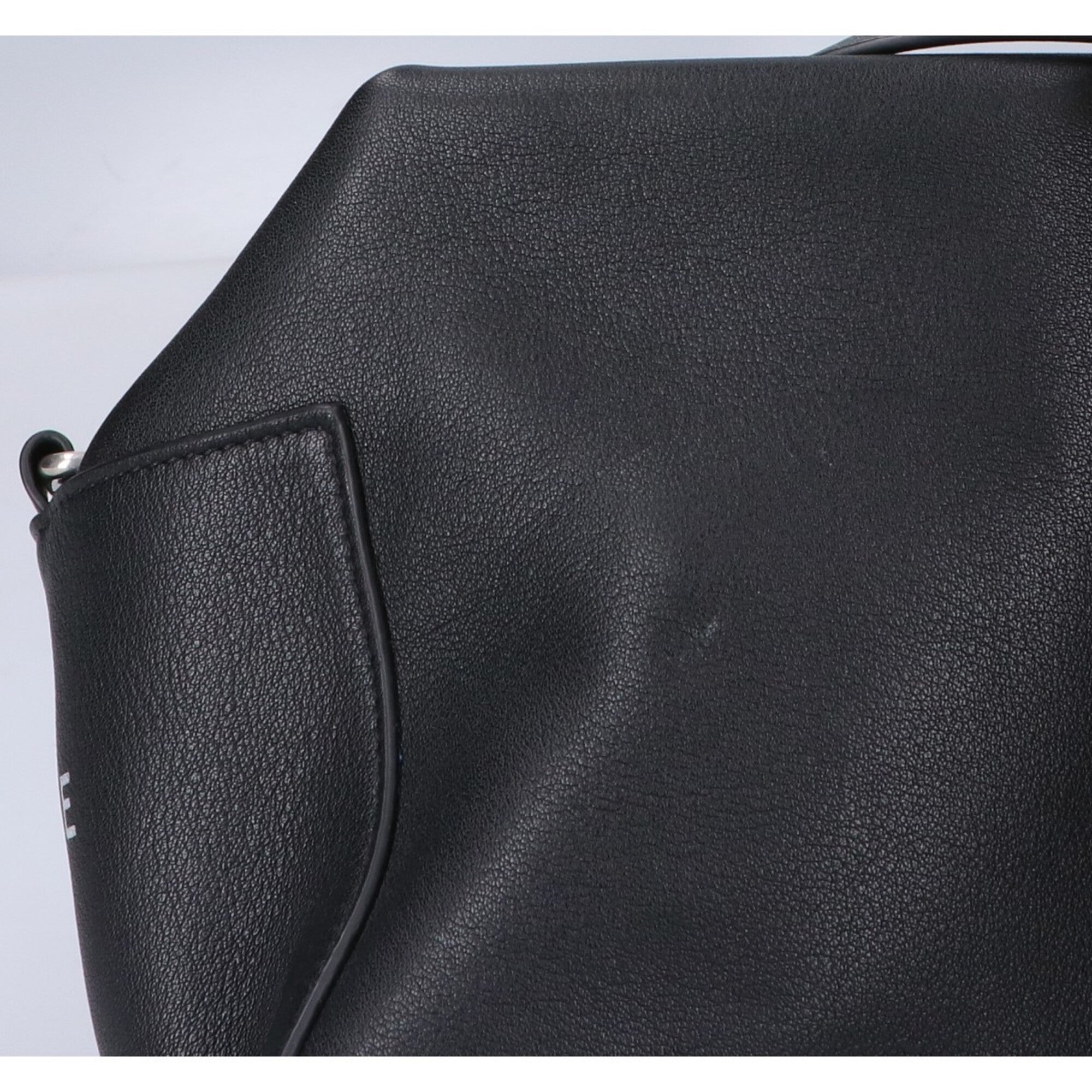 Celine Black Leather Messenger Bag Shoulder Bag (Pre-Owned)