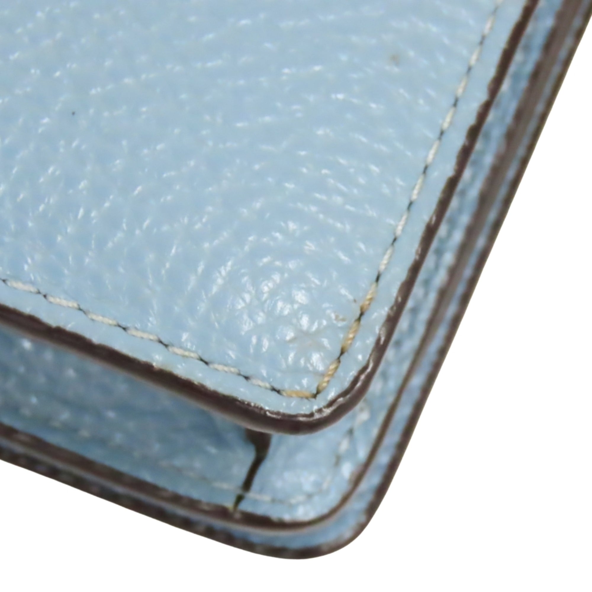 Coach Blue Leather Chain/Shoulder Wallet (Pre-Owned)
