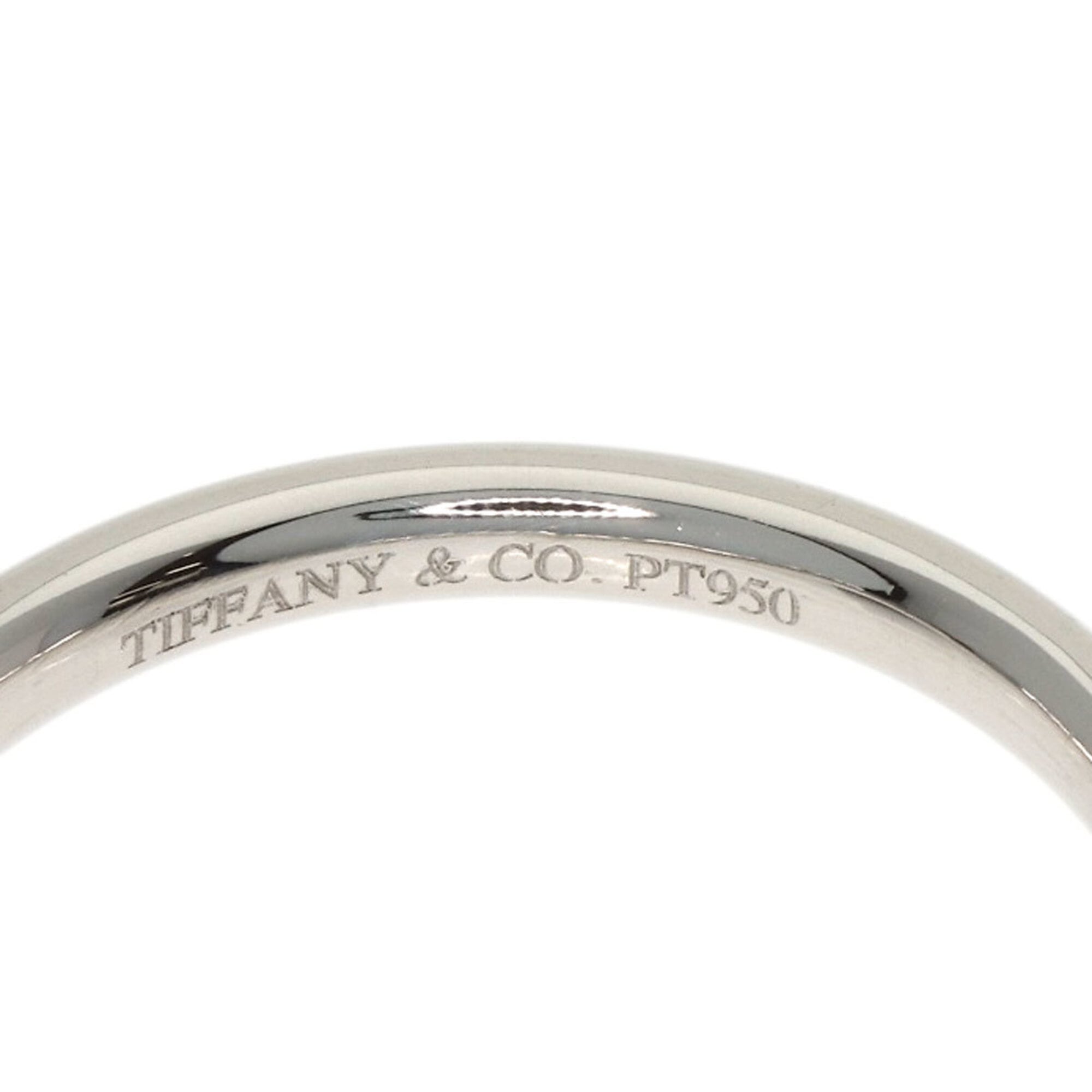 Tiffany Platinum Platinum 950 Band Ring (Pre-Owned)