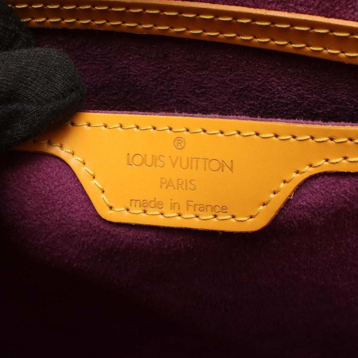 Louis Vuitton Yellow Leather Handbag Shoulder Bag (Pre-Owned)
