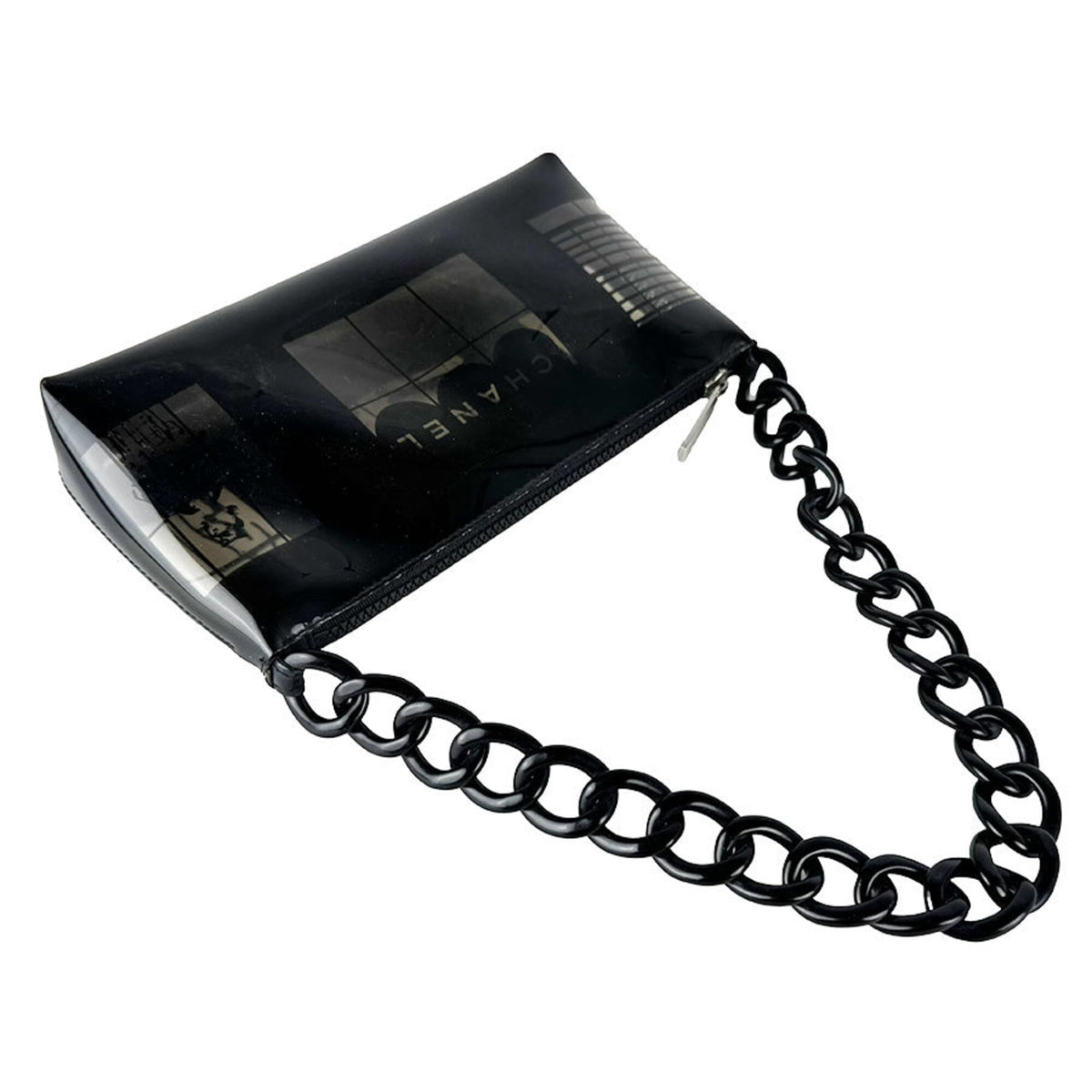 Chanel Black Clear Pvc Shoulder Bag (Pre-Owned)
