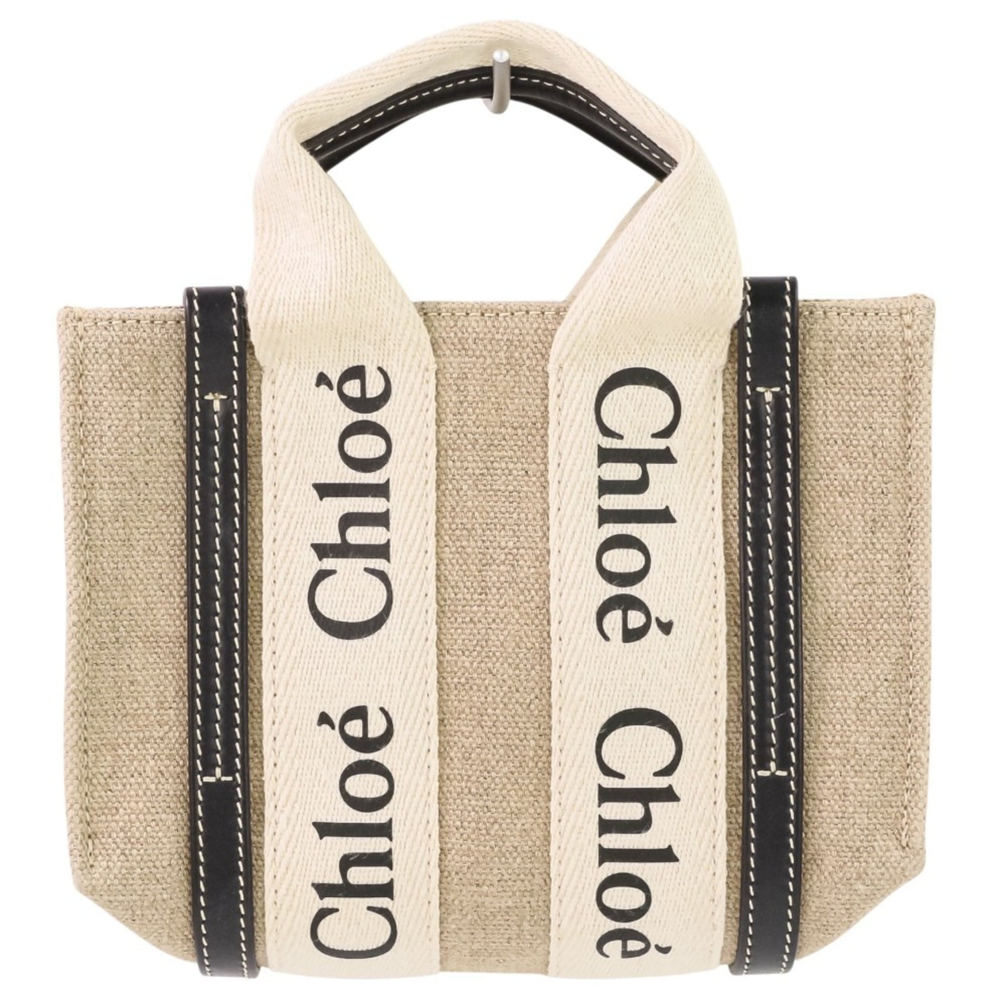 Chloé Beige Black Shoulder Bag (Pre-Owned)