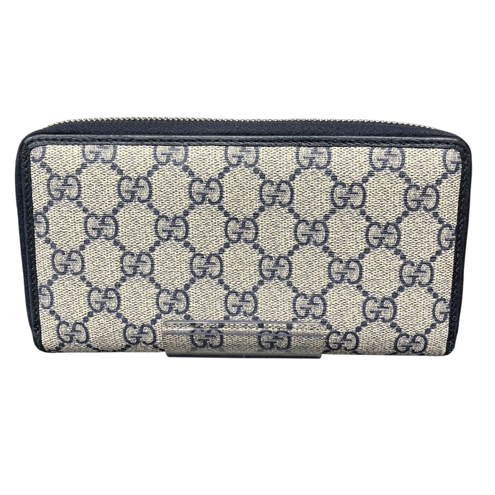 Gucci Gg Supreme Beige Pvc Long Wallet (Bi-Fold) (Pre-Owned)