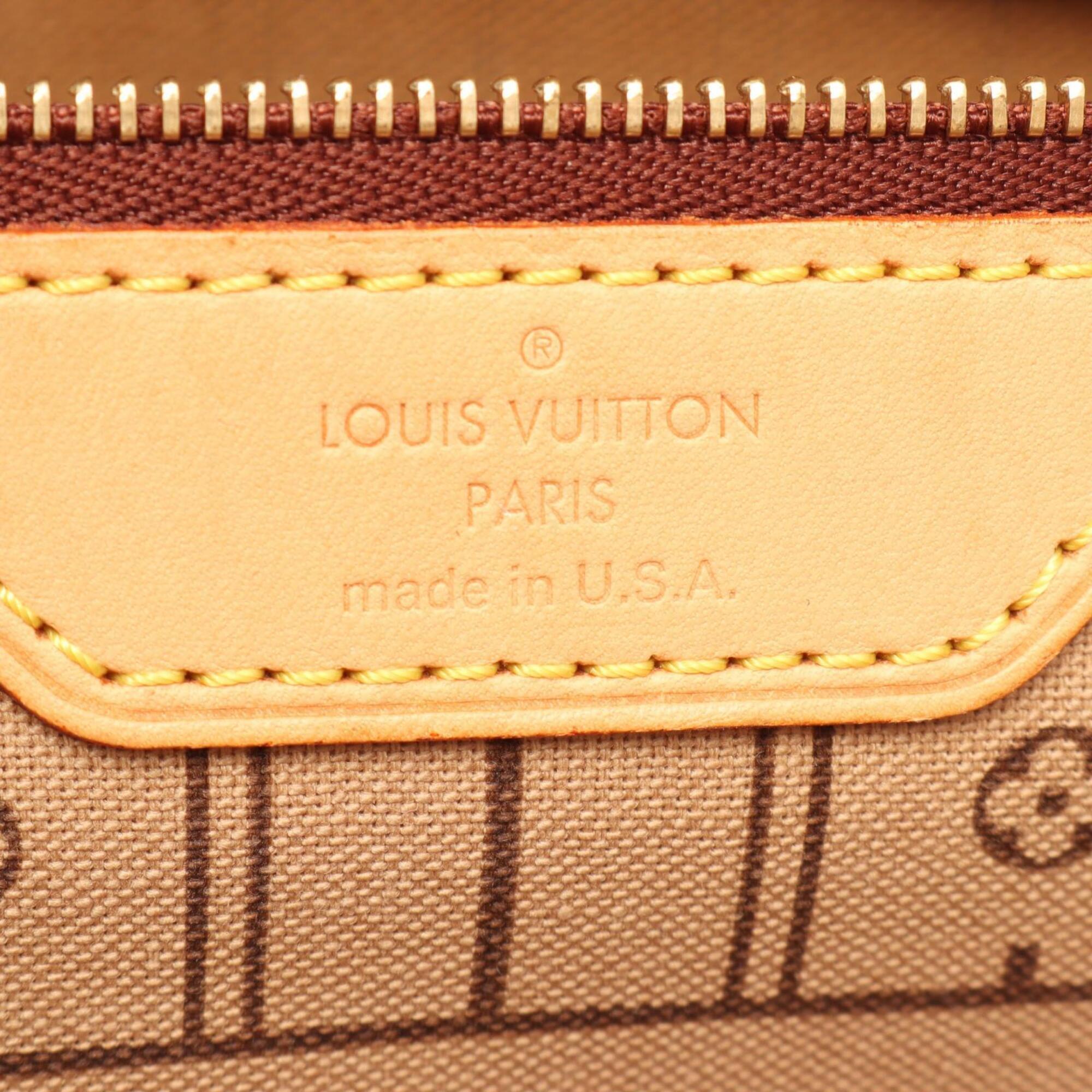 Louis Vuitton Brown Pvc Leather Handbag Tote Bag (Pre-Owned)