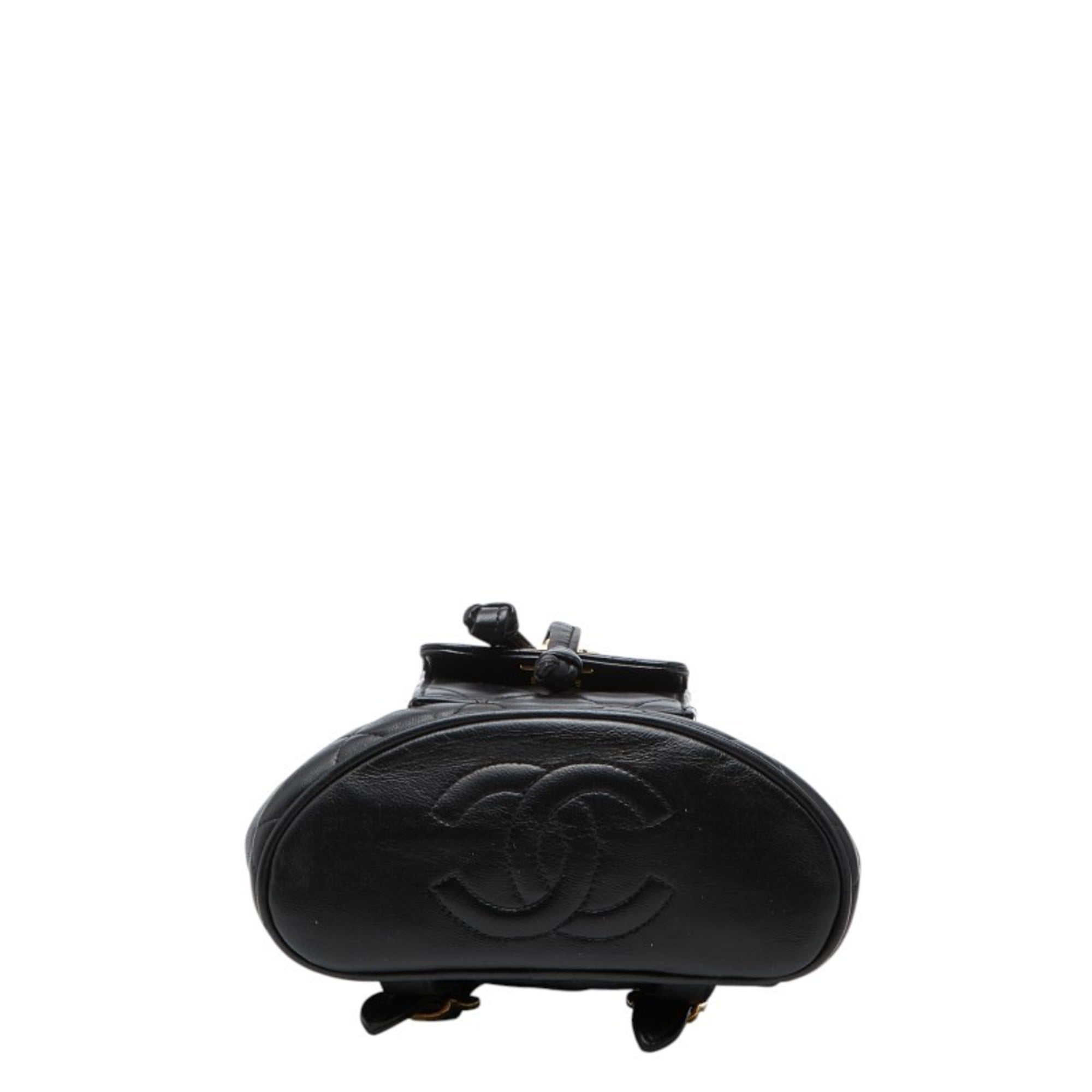 Chanel Black Leather Backpack (Pre-Owned)