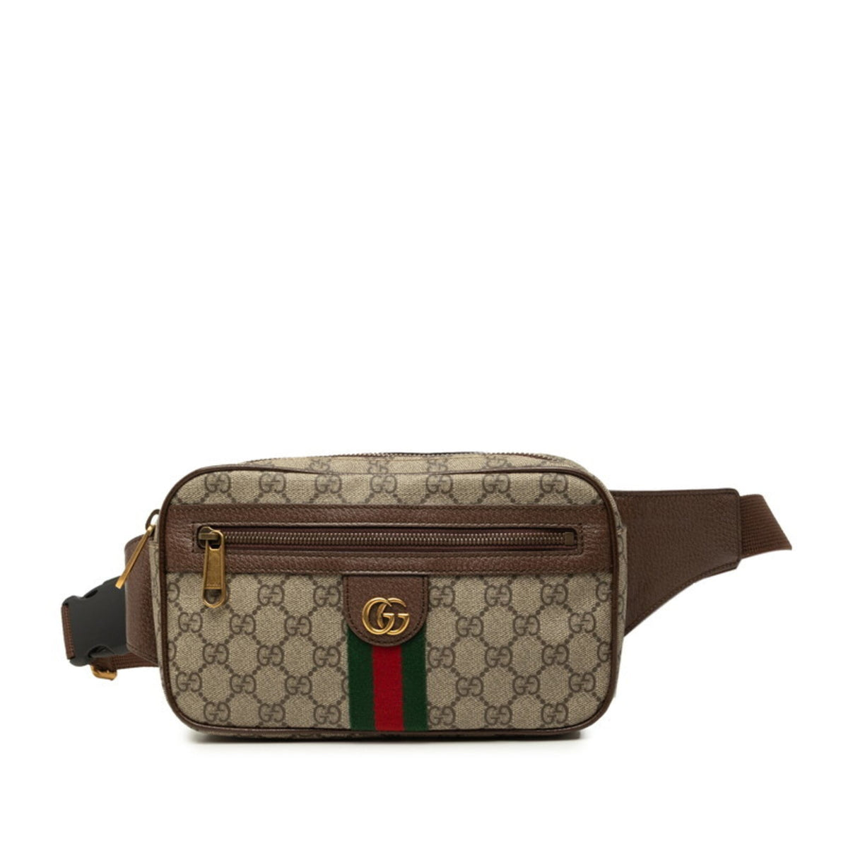 Gucci Beige Brown Gg Supreme Shoulder Bag Sling Bag (Pre-Owned)