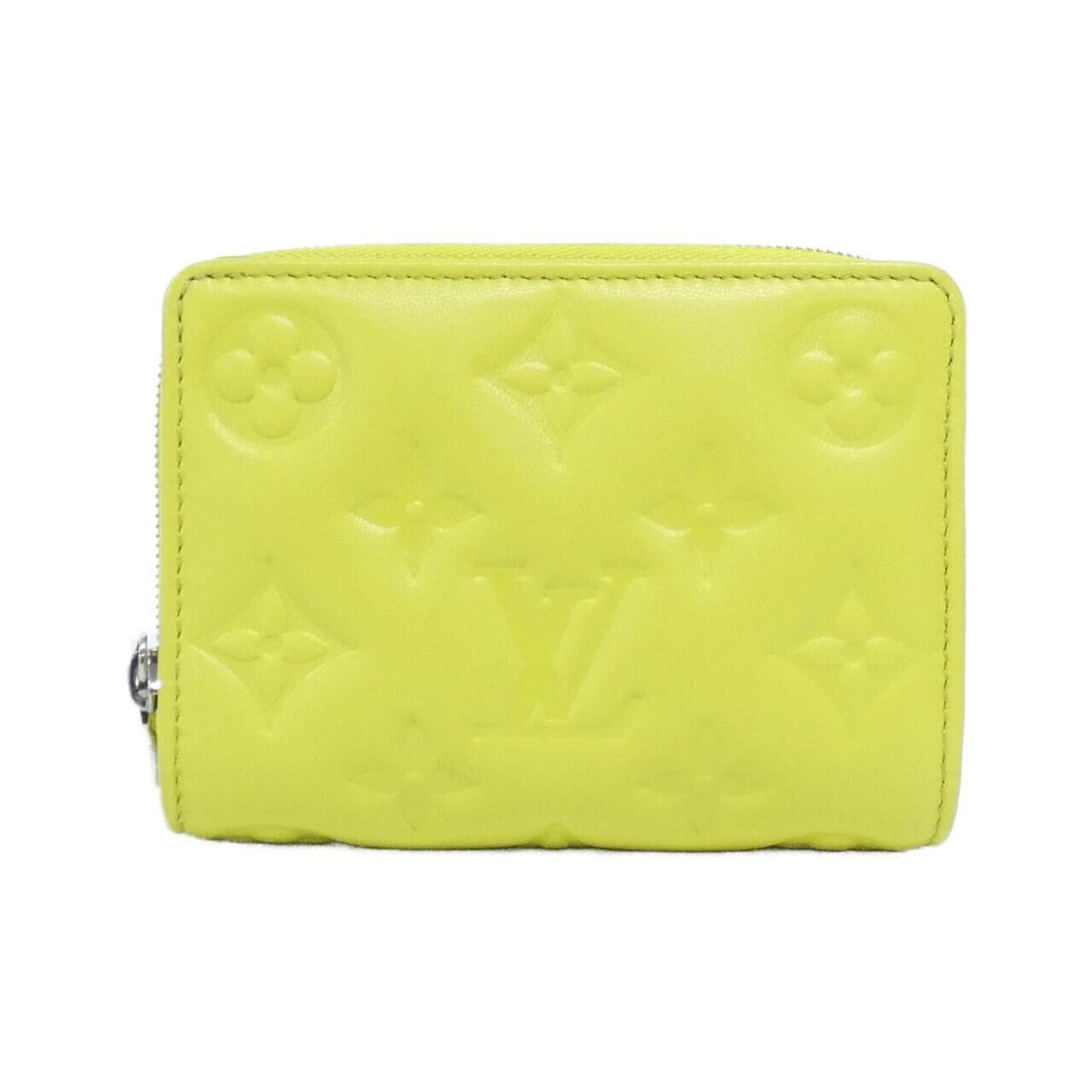Louis Vuitton Yellow Leather Long Wallet (Bi-Fold) (Pre-Owned)