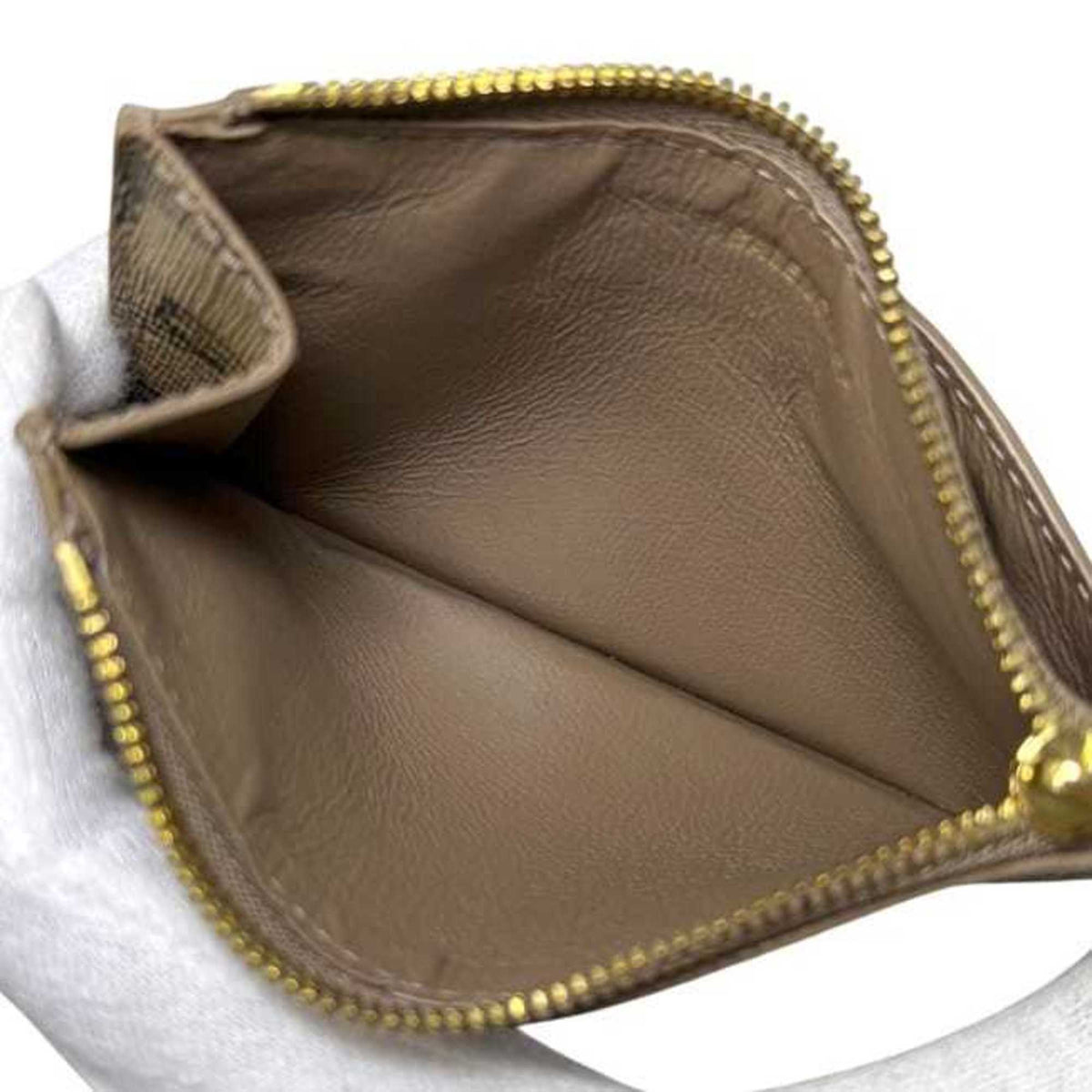 Balenciaga Beige Pvc Leather Coin Purse/Coin Case (Pre-Owned)
