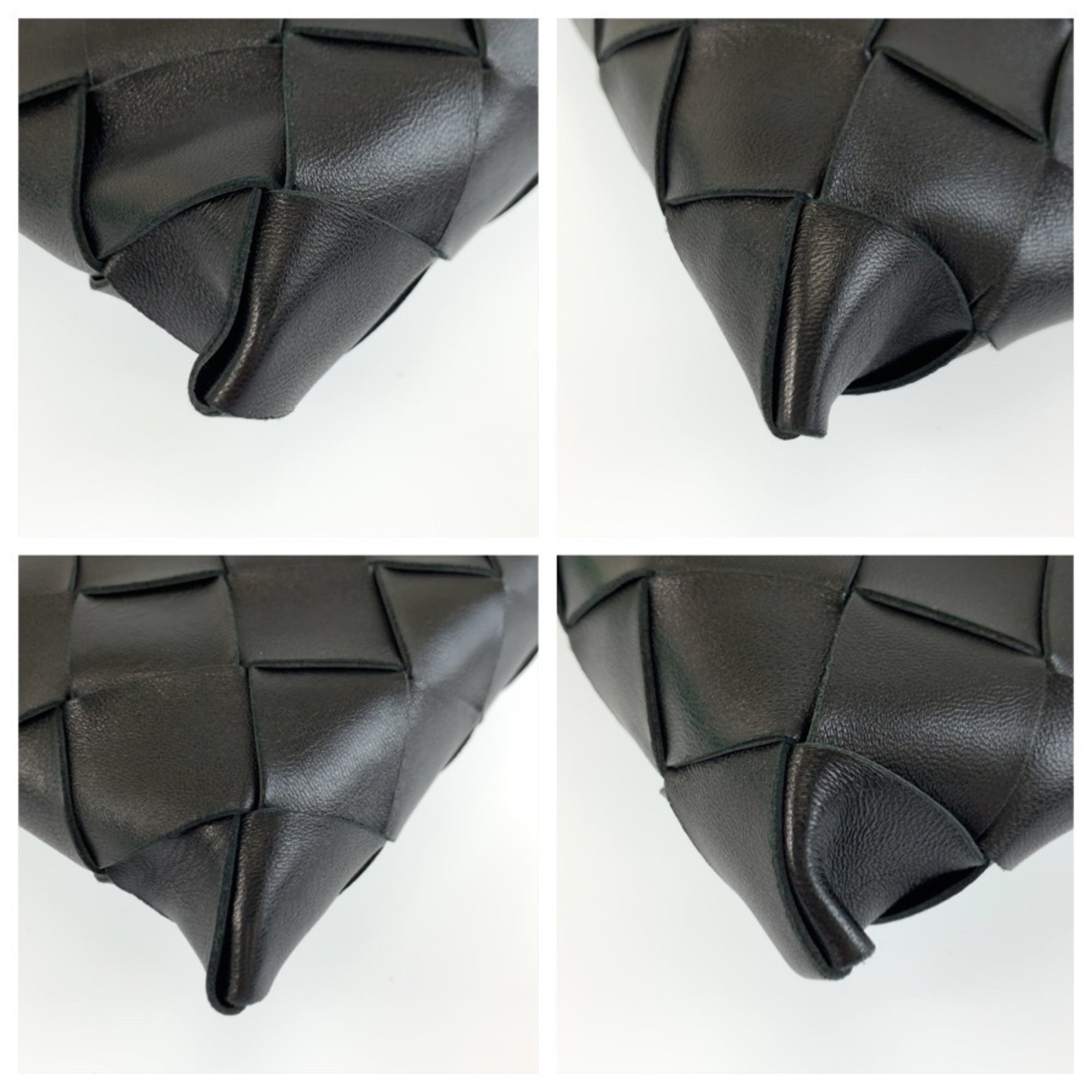 Bottega Veneta Black Intrecciato Clutch Bag (Pre-Owned)