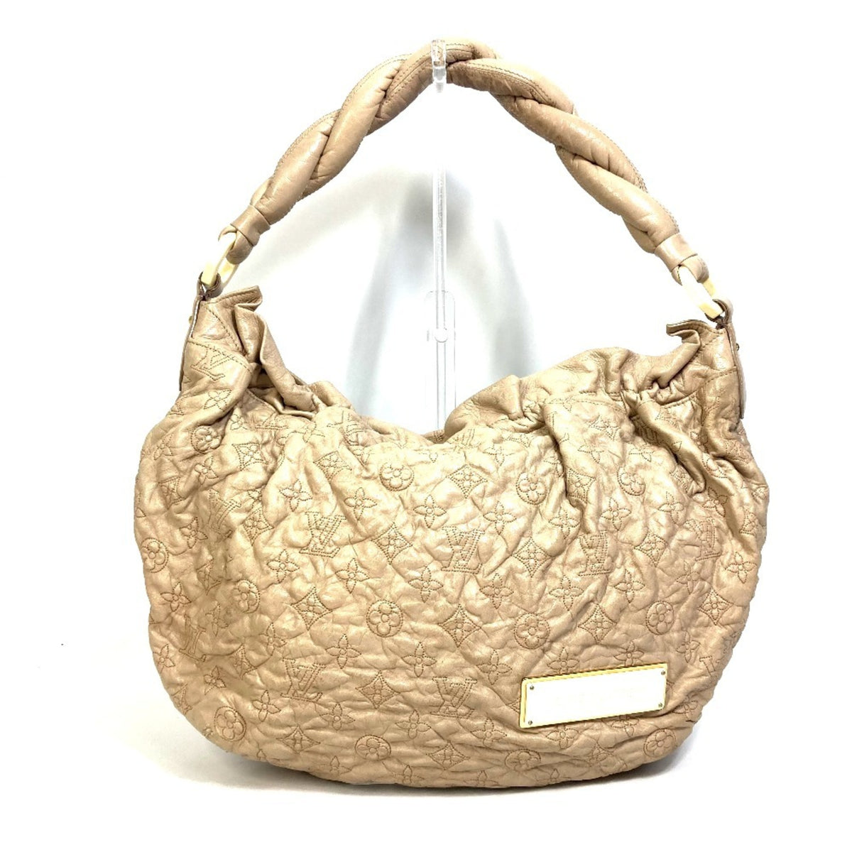 Louis Vuitton Monogram Olympe Beige Ecru Leather Shoulder Bag (Pre-Owned)