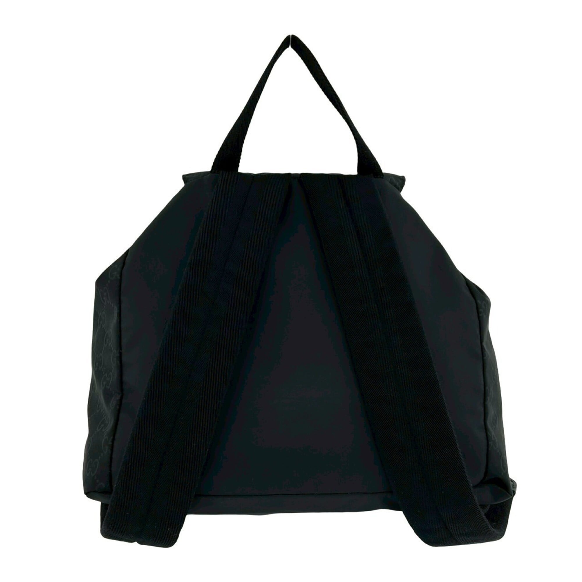 Gucci Black Nylon Leather Backpack (Pre-Owned)