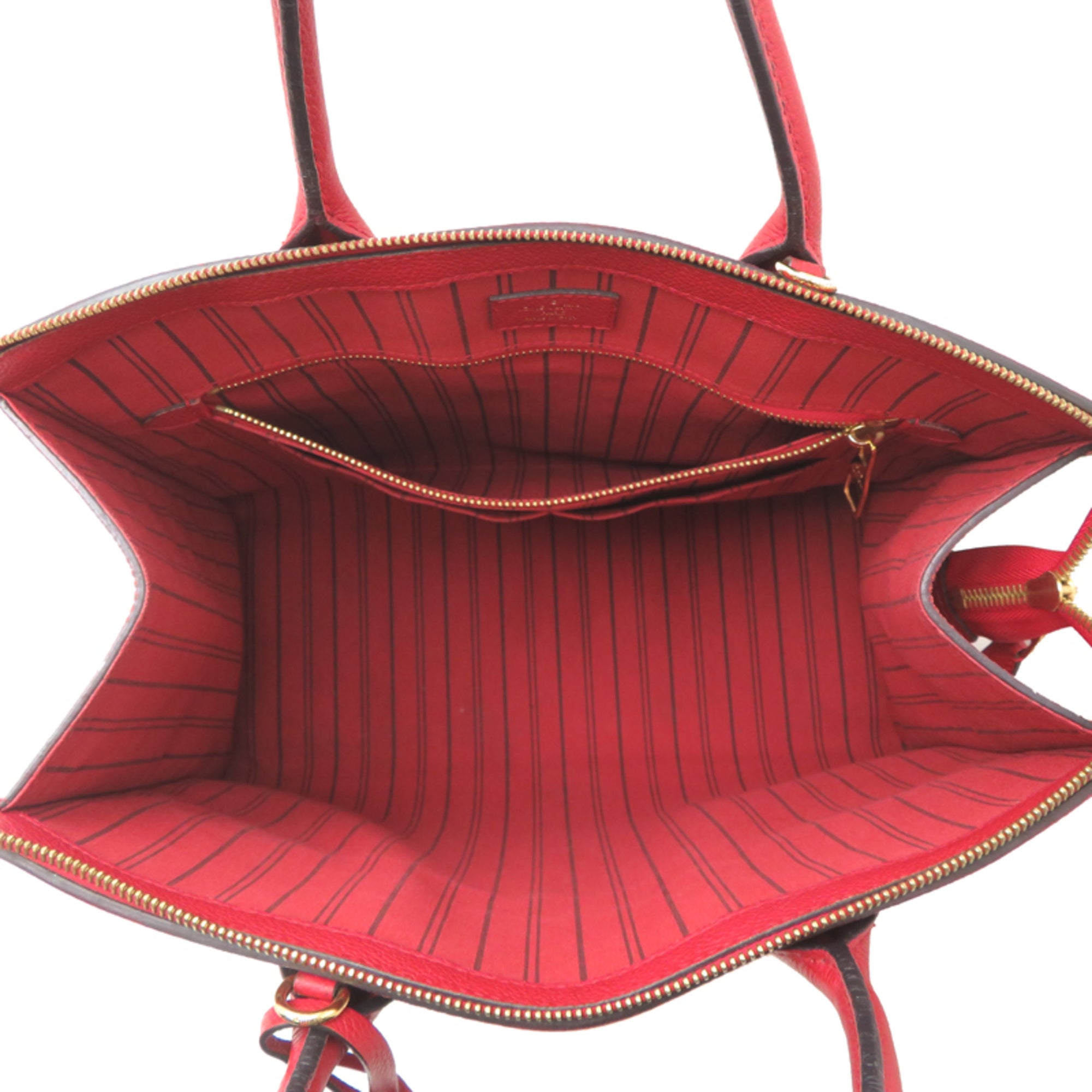 Louis Vuitton Red Color Monogram Empreinte Handbag (Pre-Owned)
