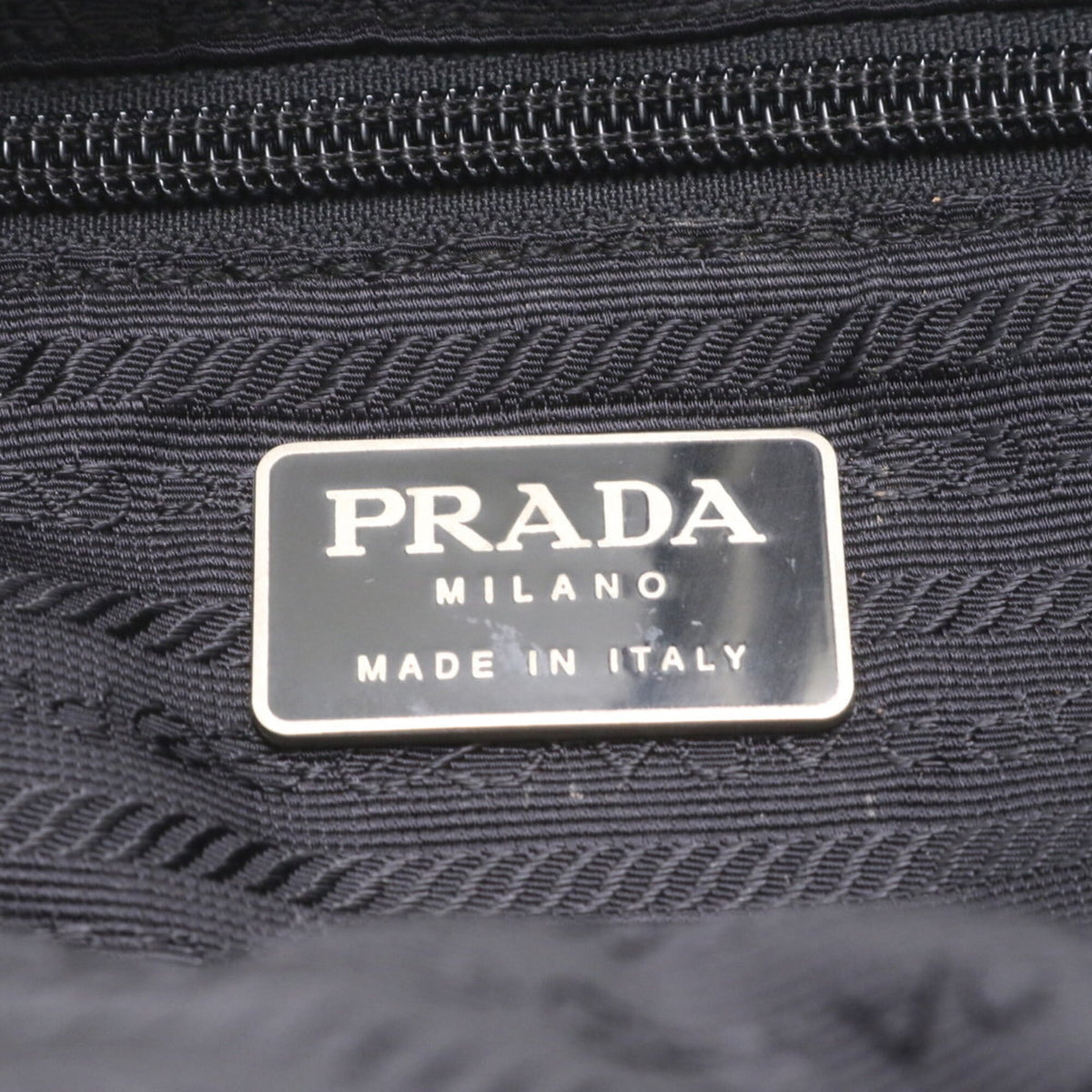 Prada Black Leather Nylon Backpack (Pre-Owned)