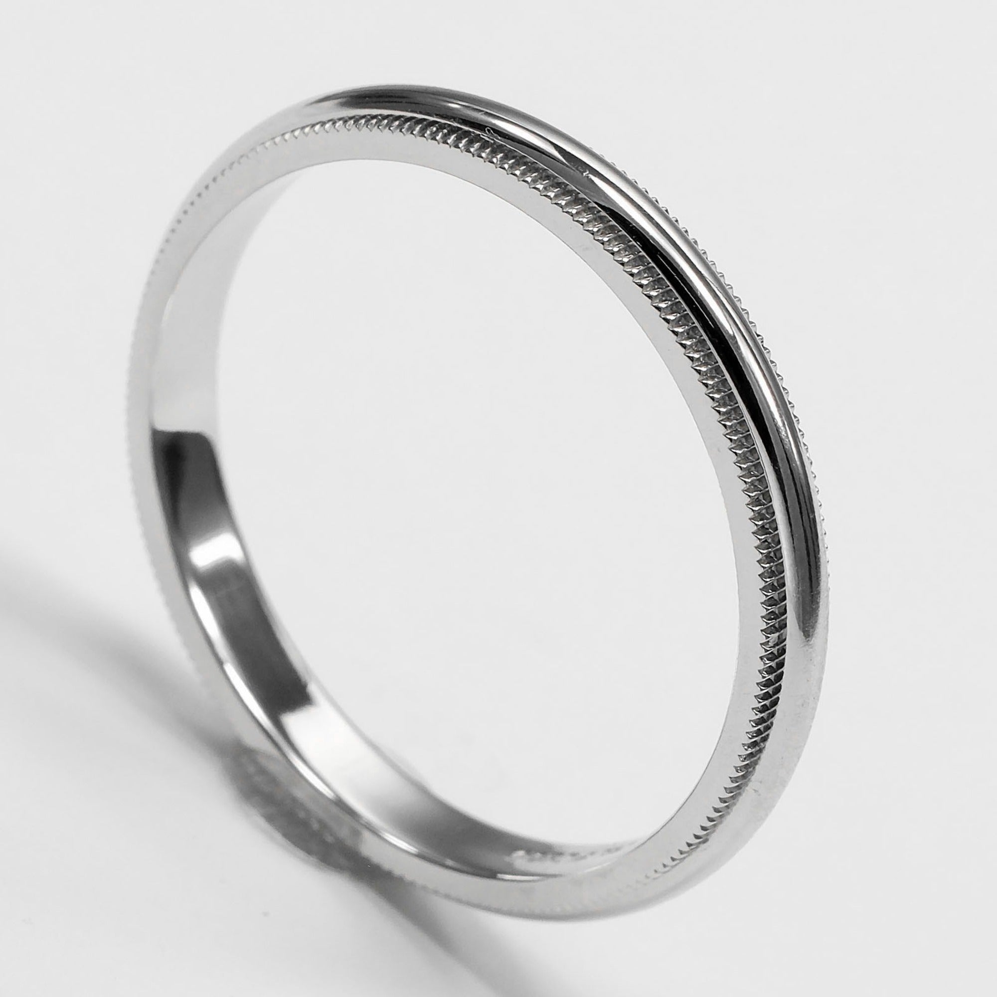 Tiffany Platinum Platinum 950 Band Ring (Pre-Owned)