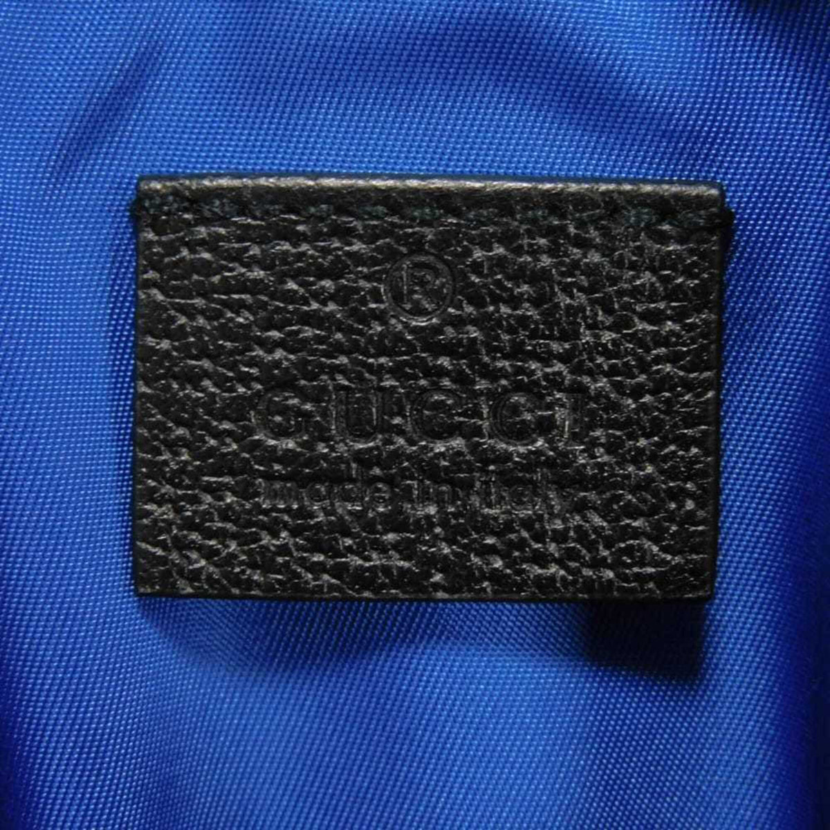 Gucci Blue Nylon Leather Coin Purse/Coin Case (Pre-Owned)