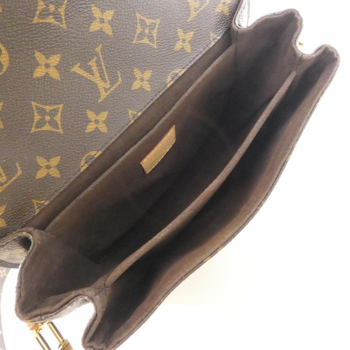 Louis Vuitton Marron Monogram Coated Canvas Handbag Pochette (Pre-Owned)