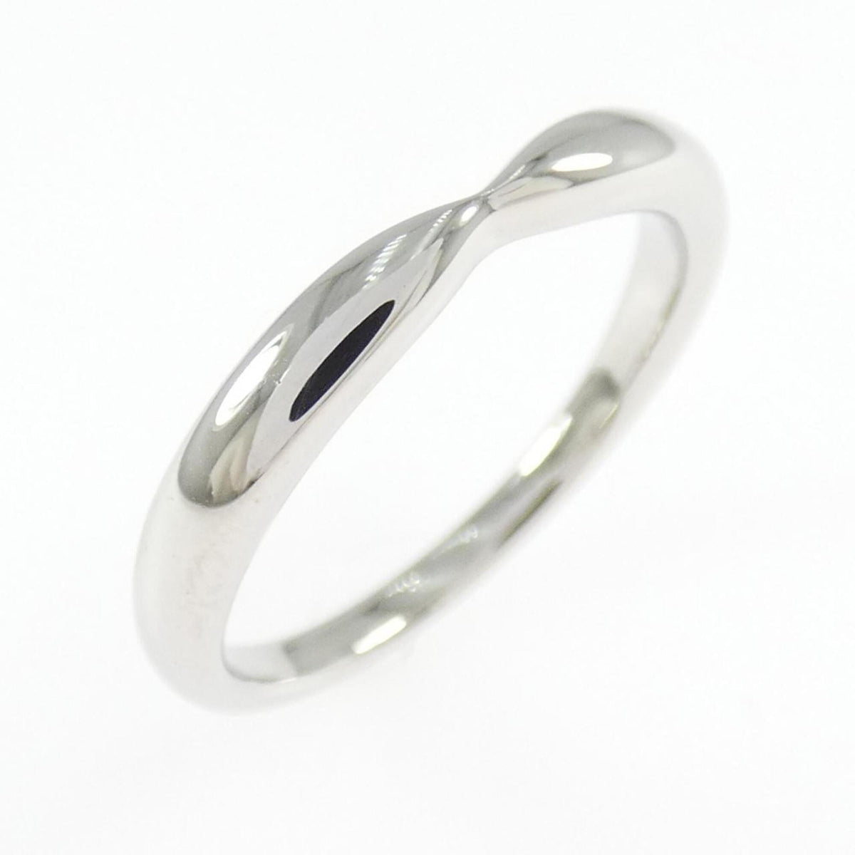 Tiffany Platinum Platinum 950 Band Ring (Pre-Owned)