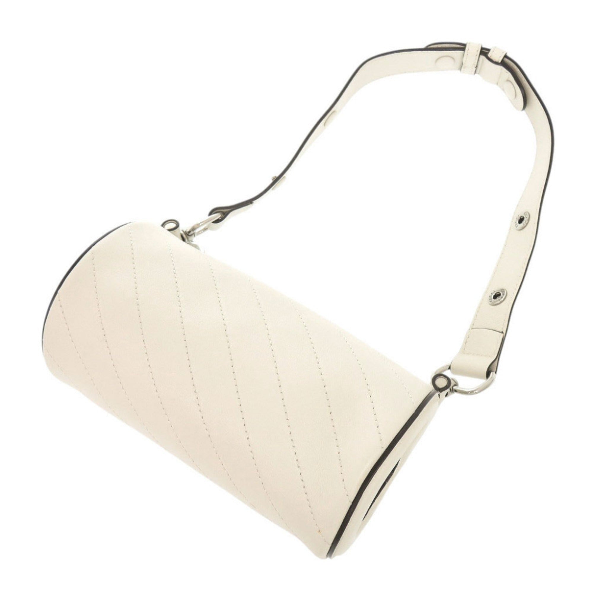 Gucci White Leather Shoulder Bag (Pre-Owned)