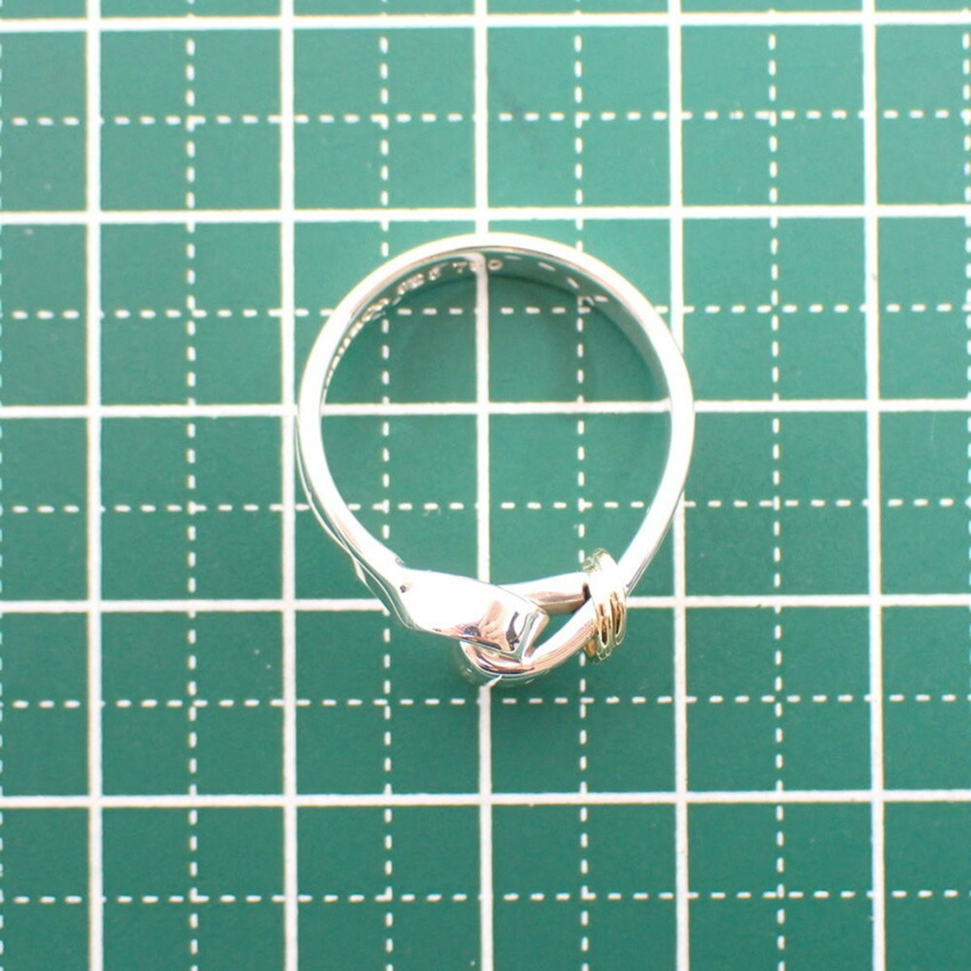 Tiffany Yellow Gold (18K) Sterling Silver 925 Band Ring (Pre-Owned)