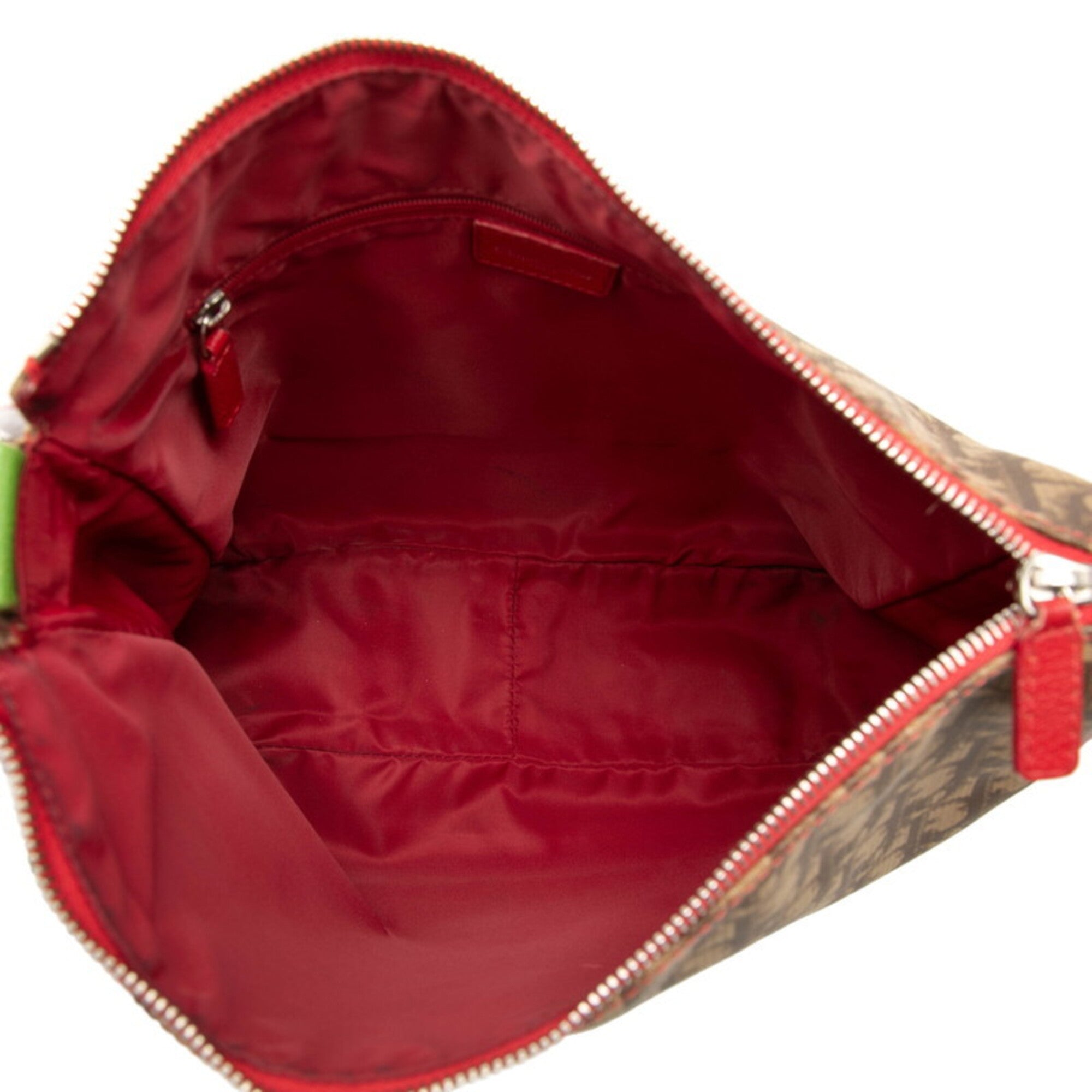 Christian Dior Beige Multi-Color Pvc Leather Shoulder Bag (Pre-Owned)