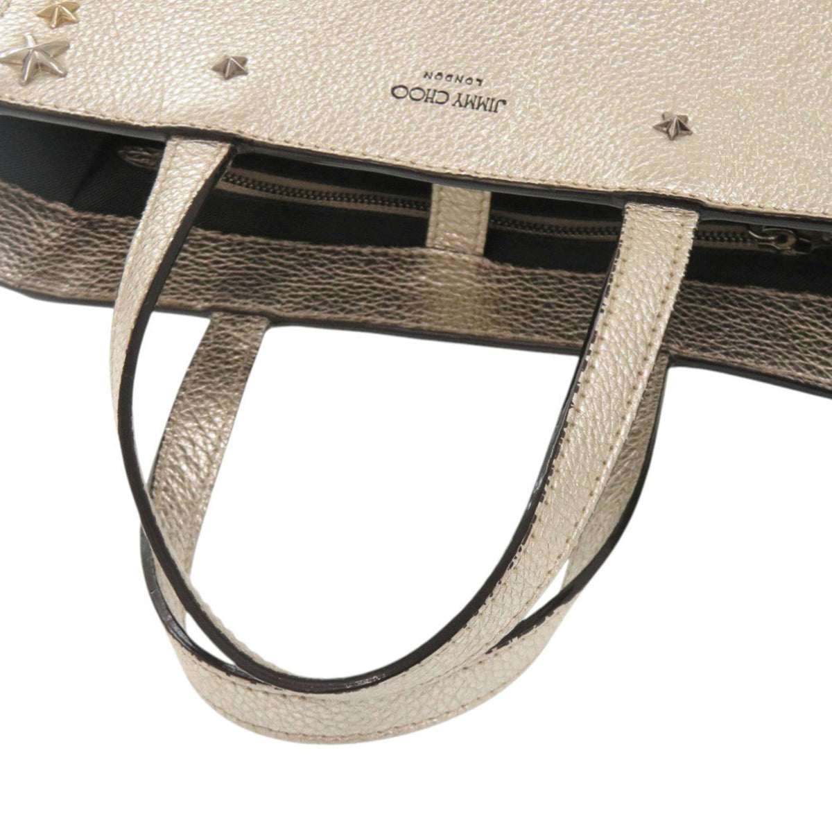 Jimmy Choo Gold Leather Handbag (Pre-Owned)