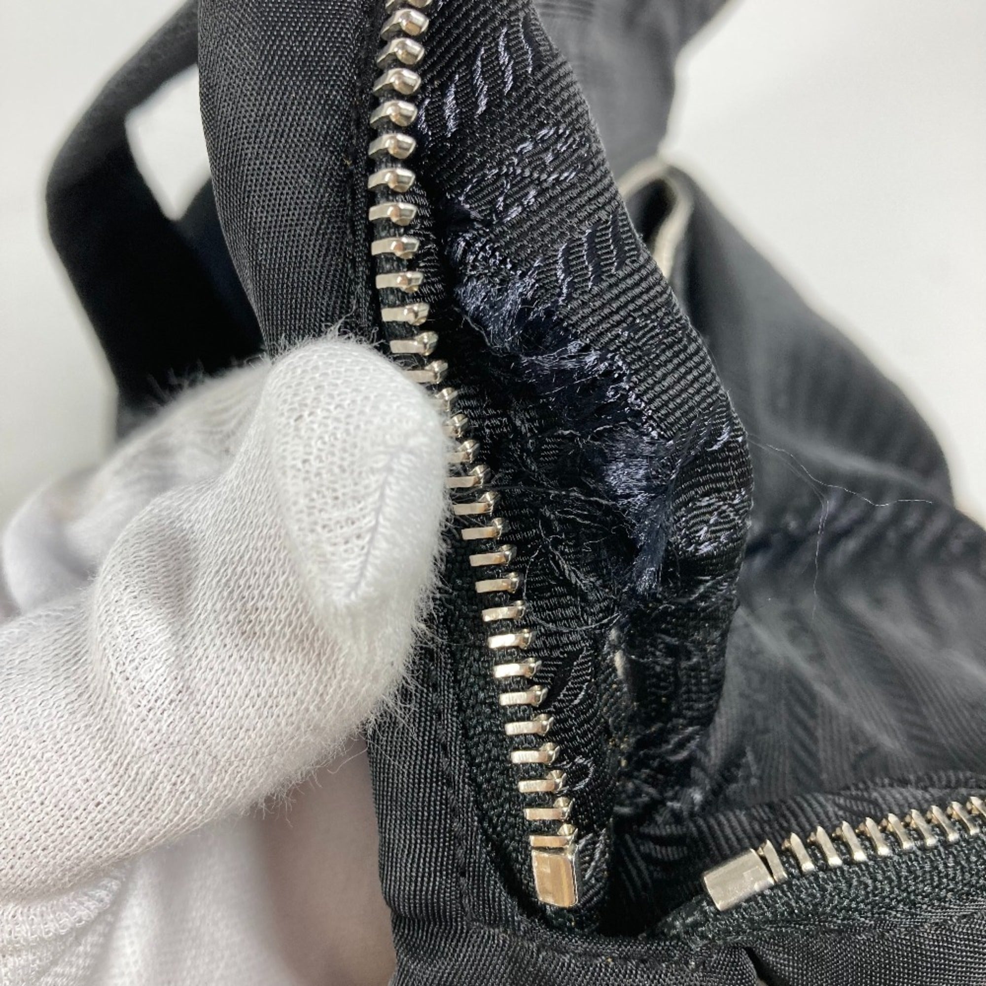 Prada Black Cloth Handbag (Pre-Owned)